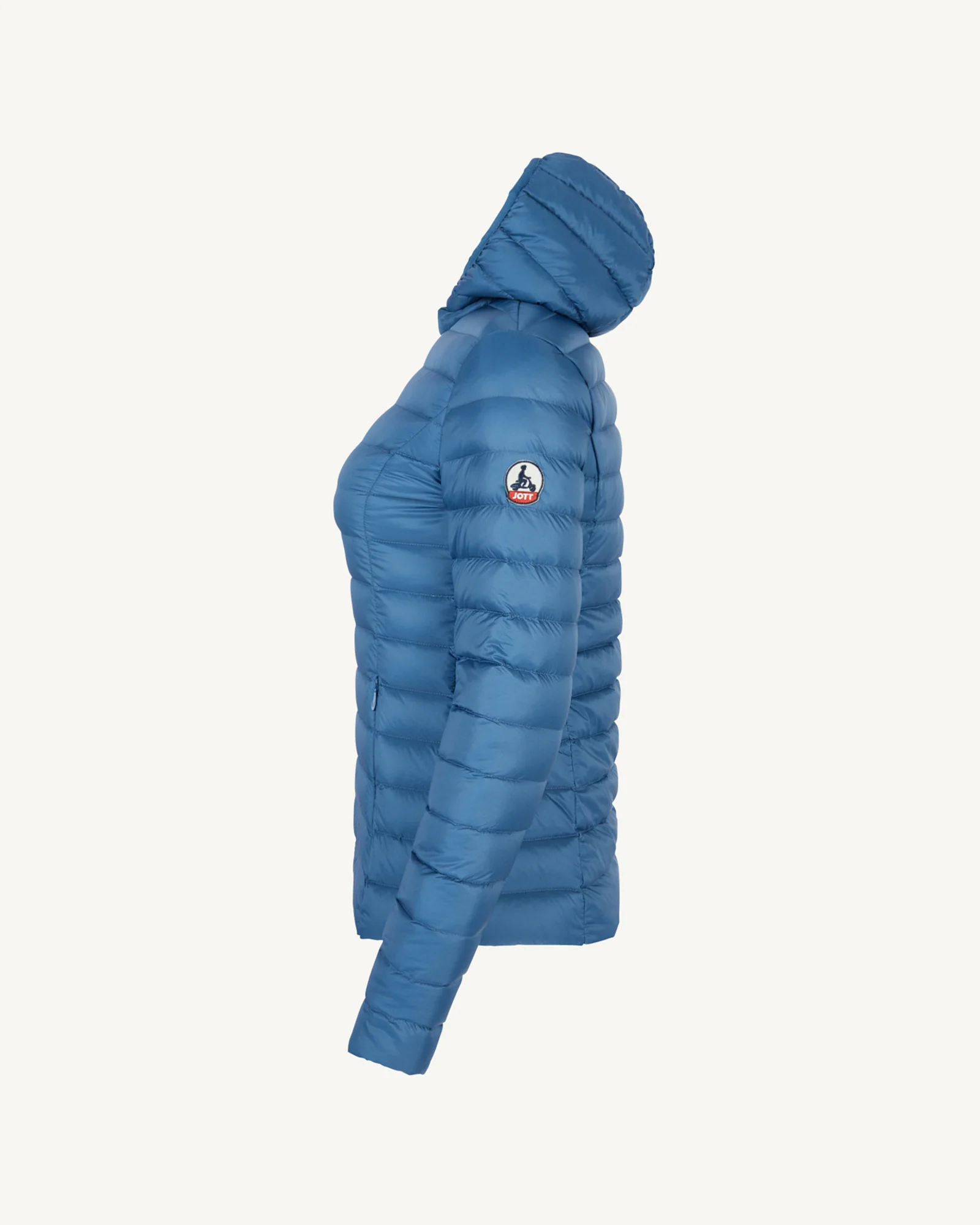 Down jacket light Celadon green Cloe hoodie