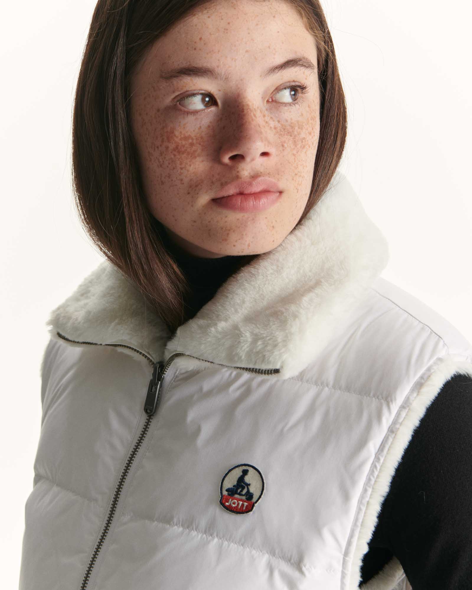 Down jacket sleeveless reversible Grand Froid Natural Daria 2.0