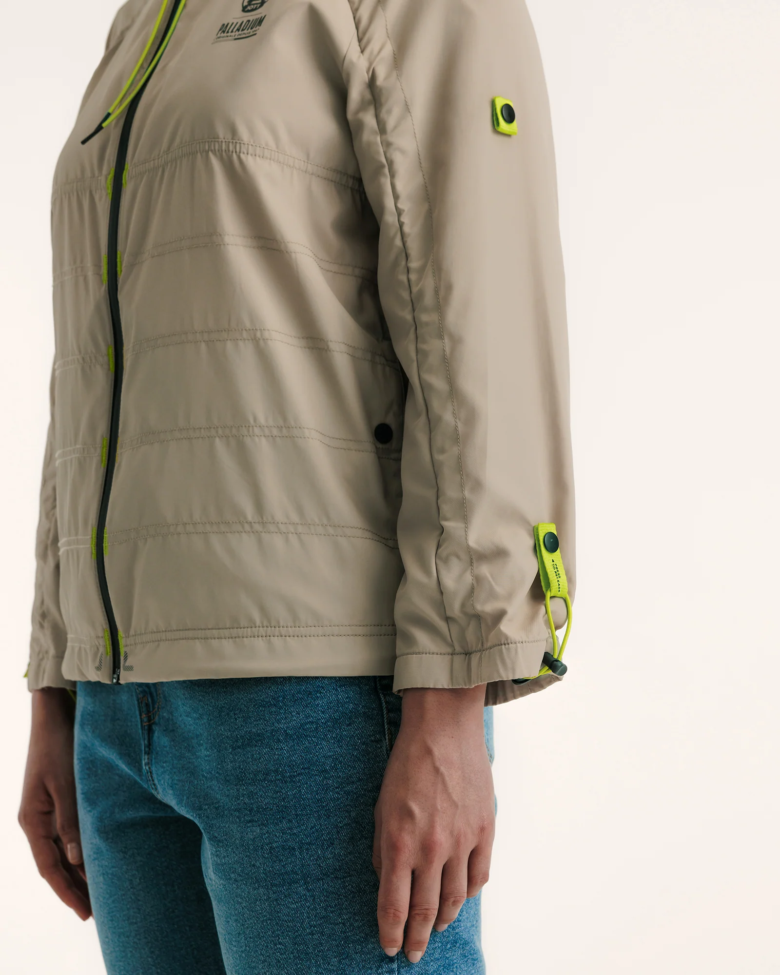 Beige Samena JOTT x lightweight windbreaker PALLADIUM
