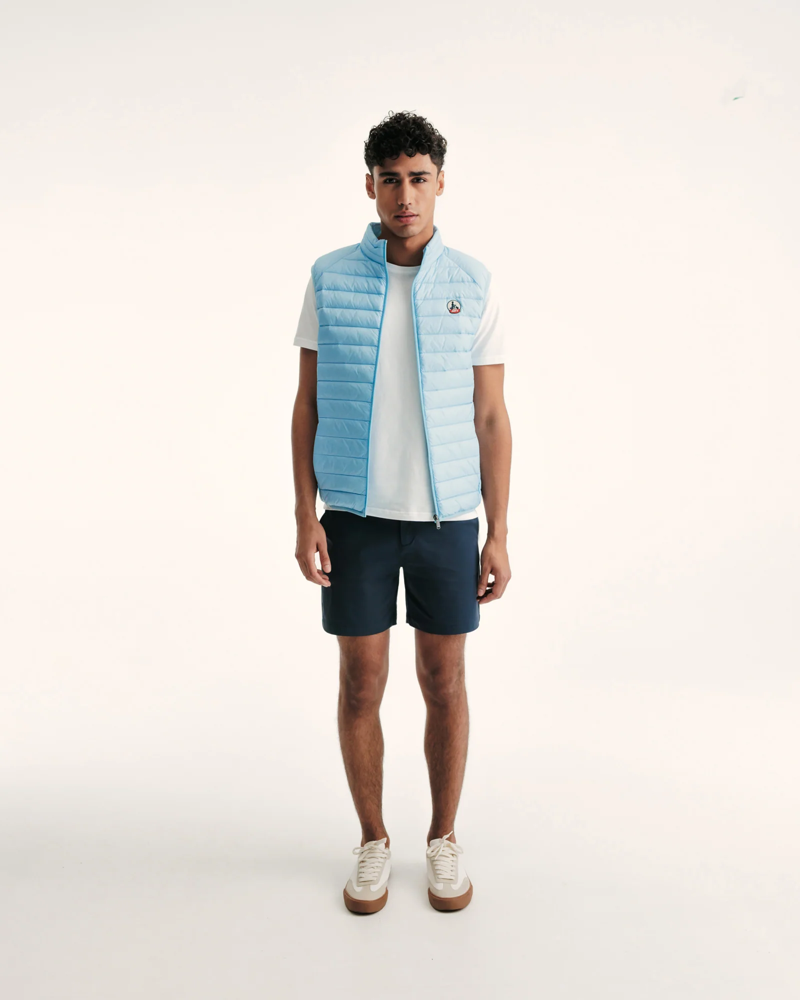 Taupe Sleeveless down jacket Tom