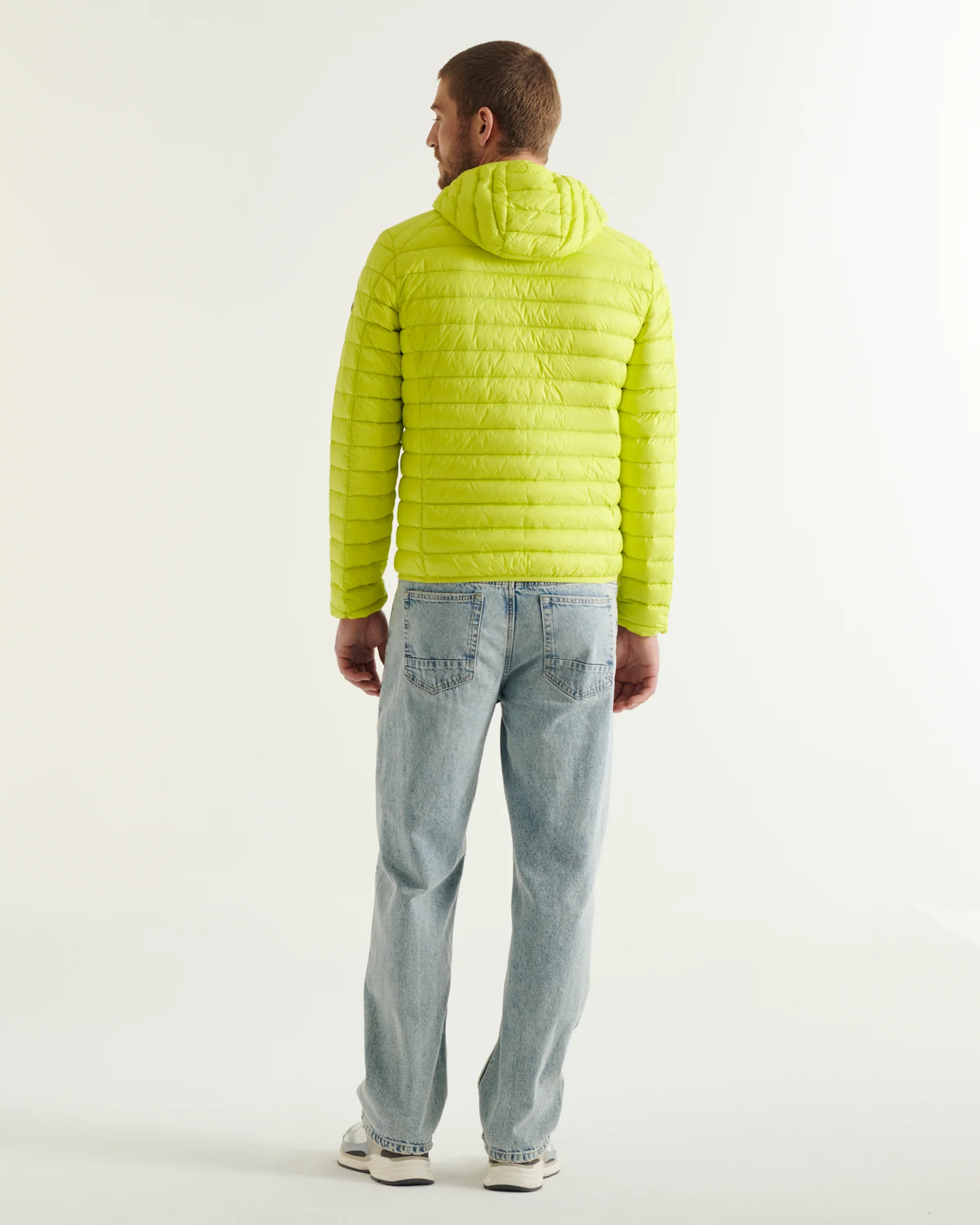 Light hooded puffer jacket Red Nico