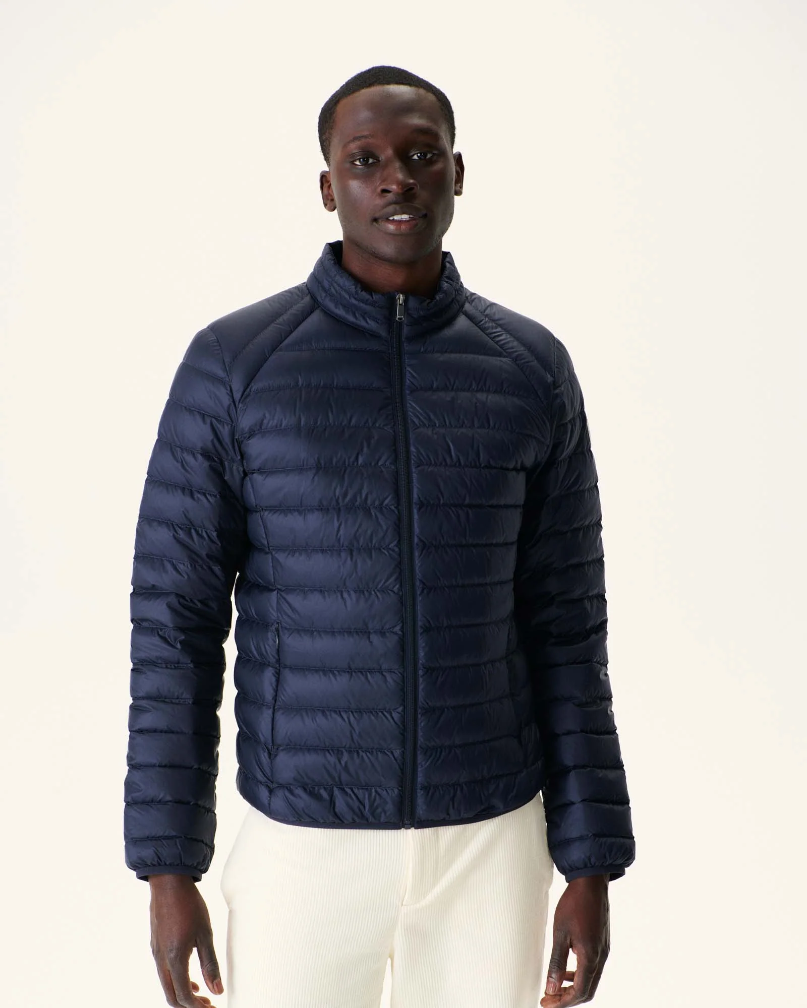 Light down jacket Denim blue Mat