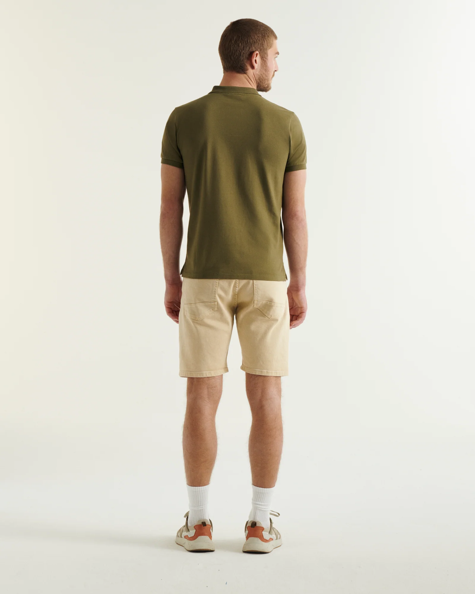 Polo shirt in organic cotton White Marbella