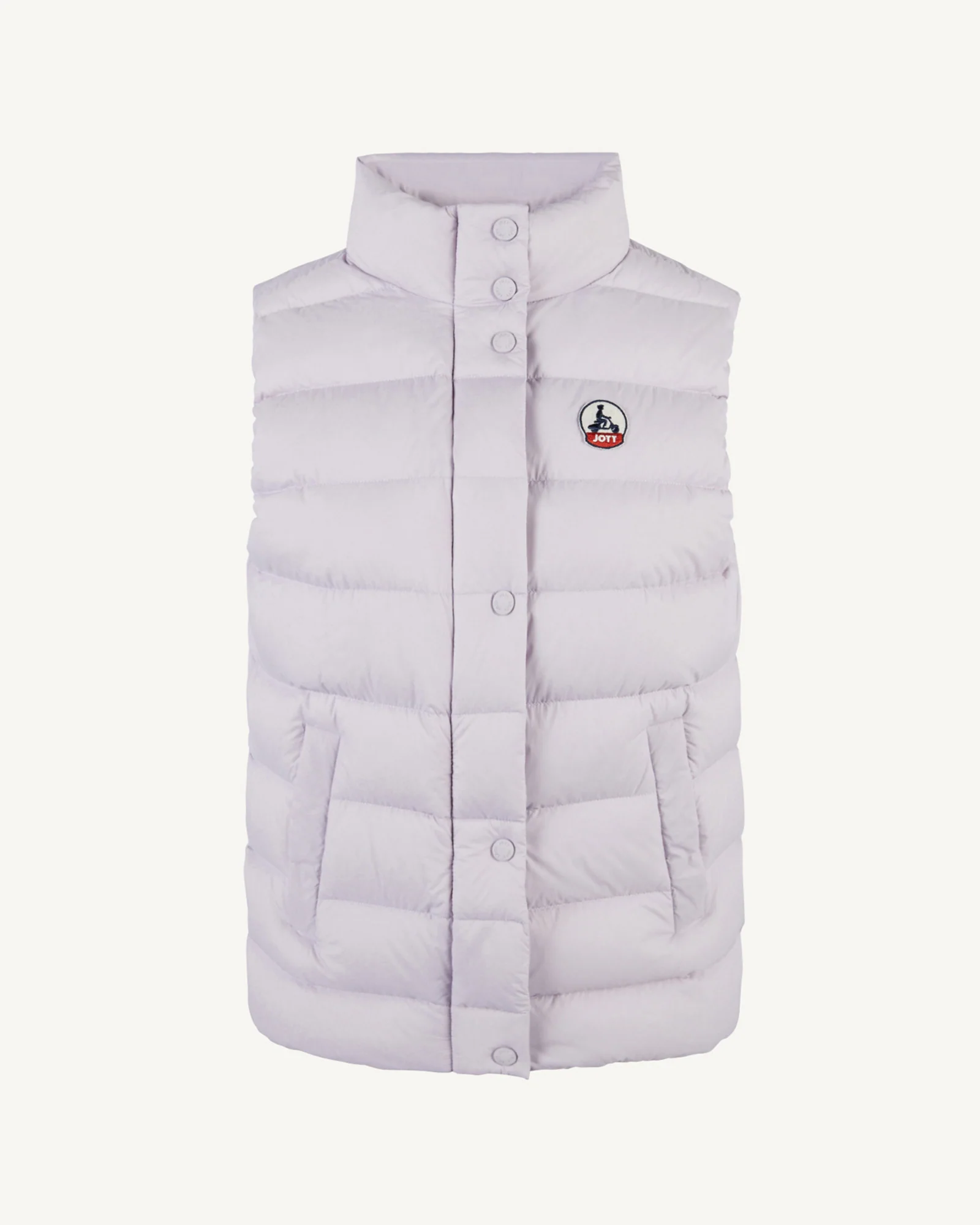 Down jacket light sleeveless Pale mauve Valentine