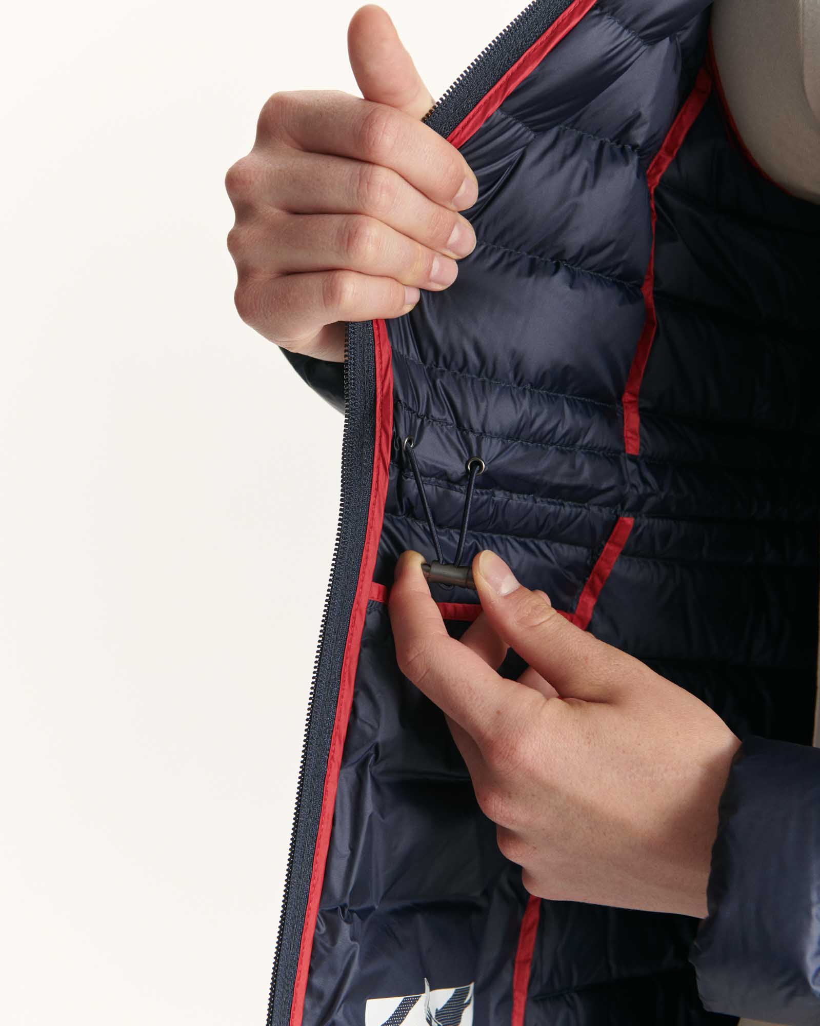 Down jacket long hoodie Taupe Vero 2.0