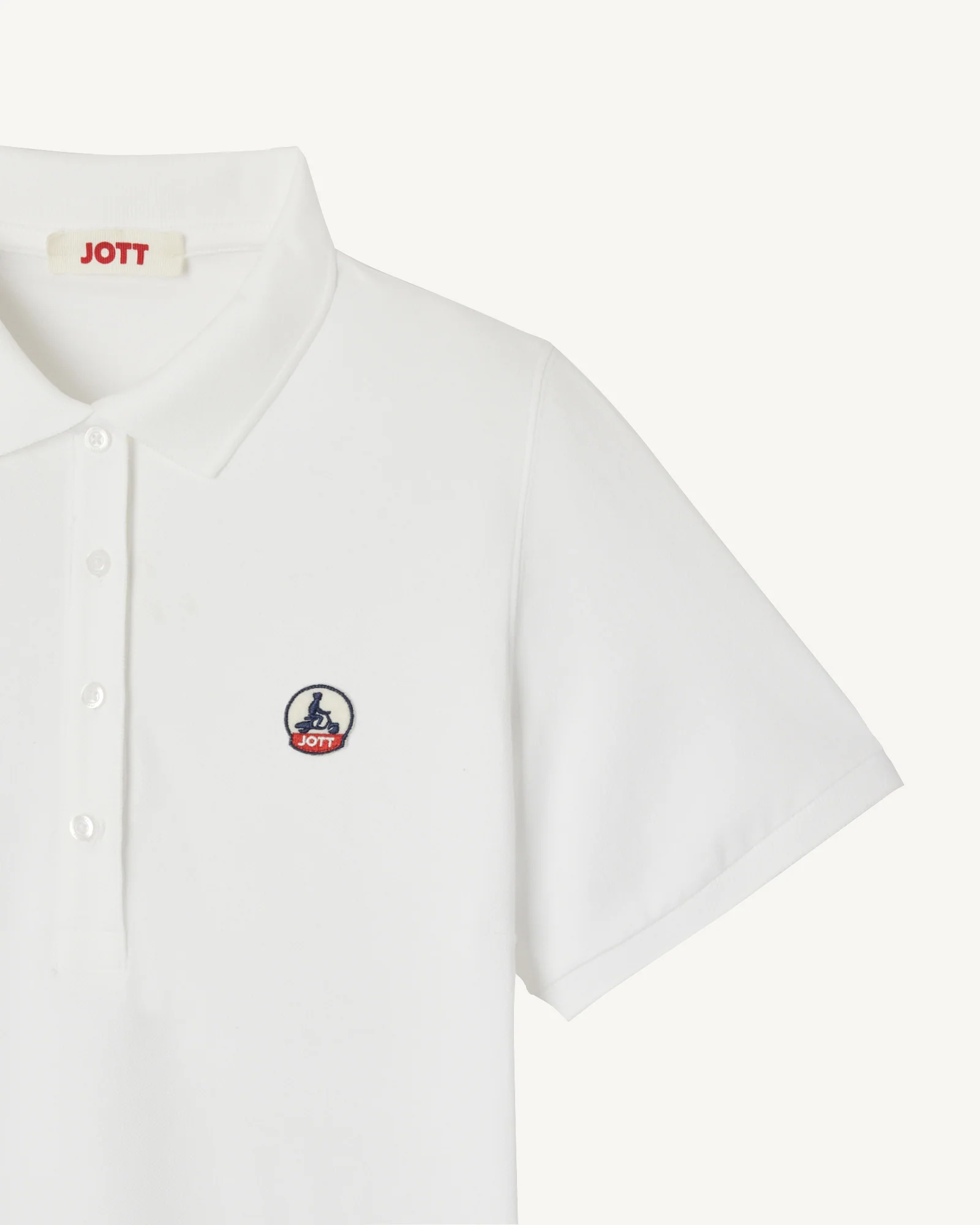 Polo dress in organic cotton White Palma