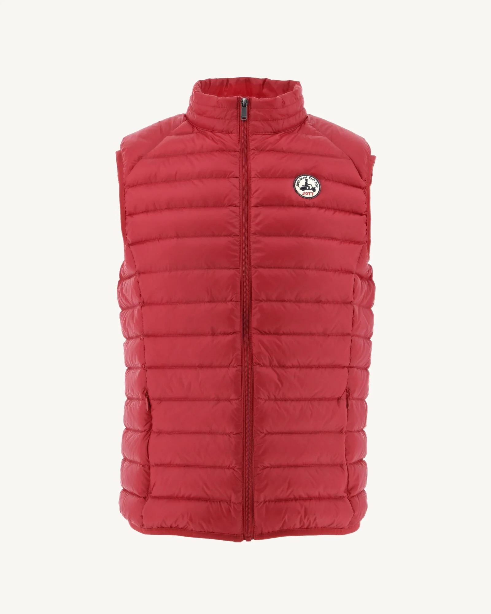 Taupe Sleeveless down jacket Tom