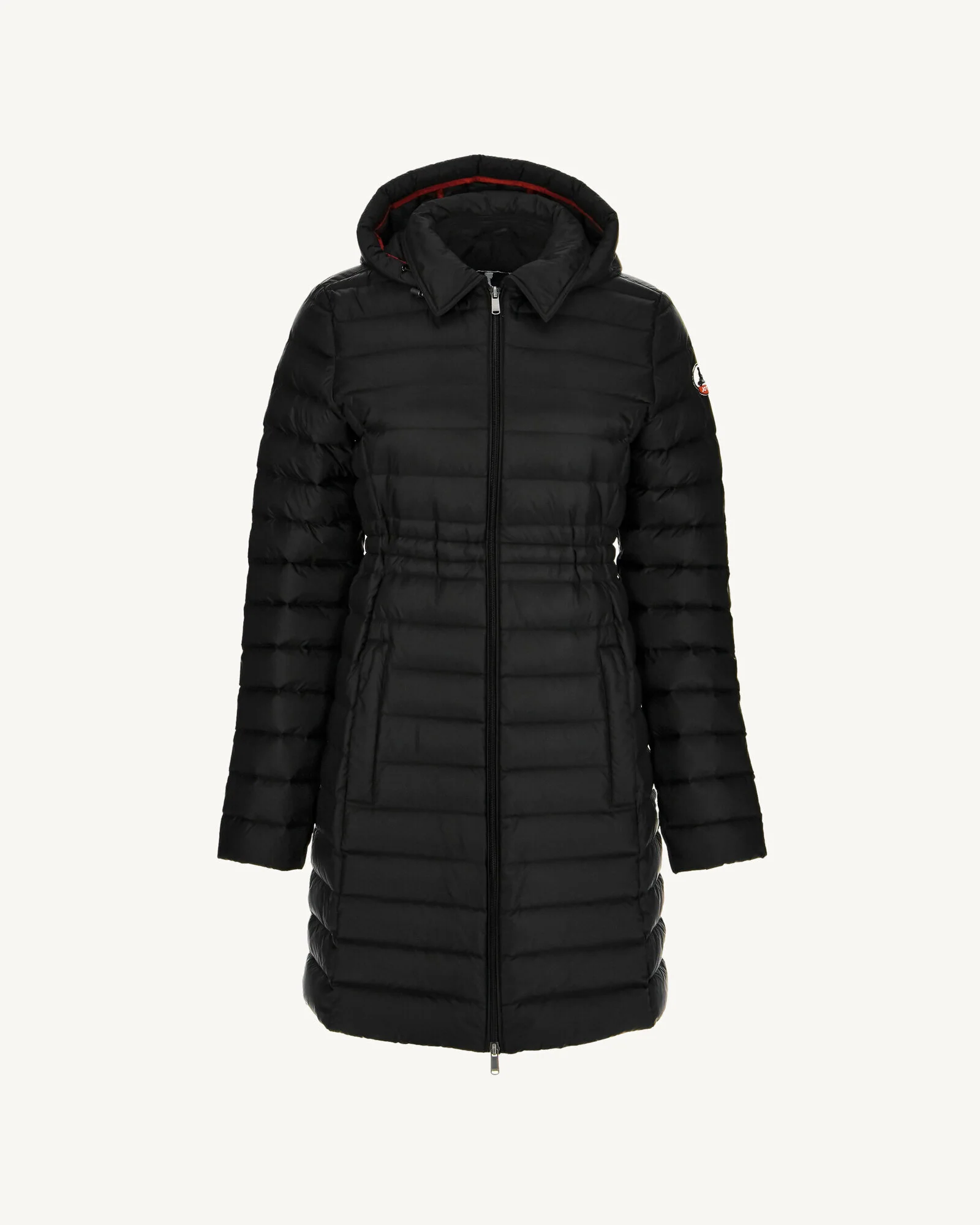 Down jacket long hoodie Taupe Vero 2.0