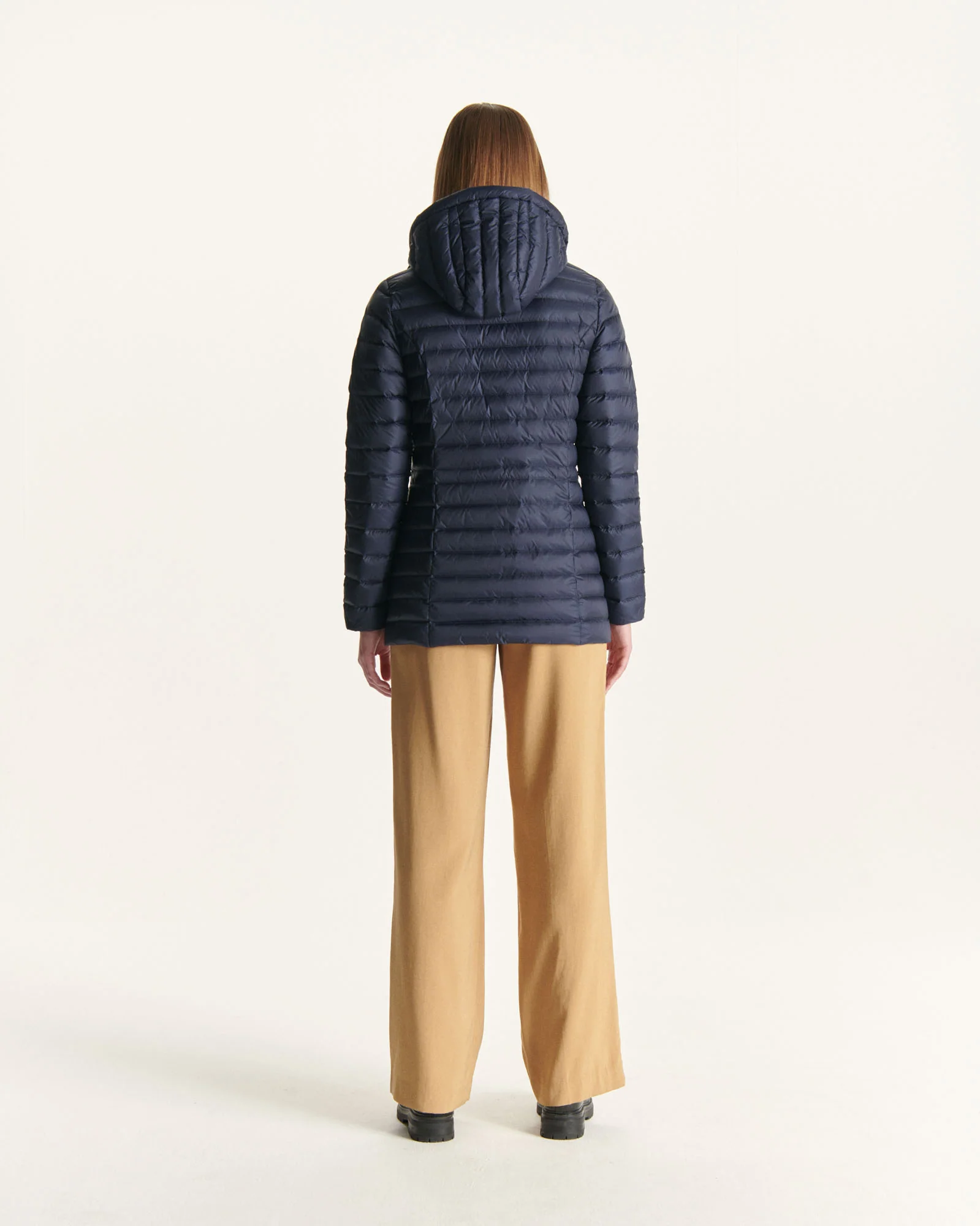 Down jacket Marine Nour 2.0 mid-length hoodie