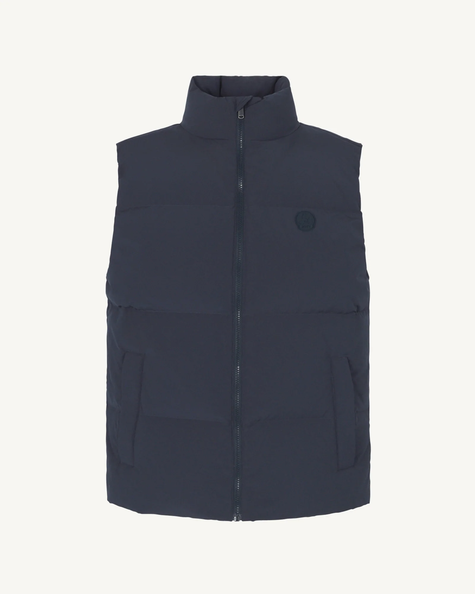 Down jacket mixed sleeveless 'Puffer' spirit Marine Nagano
