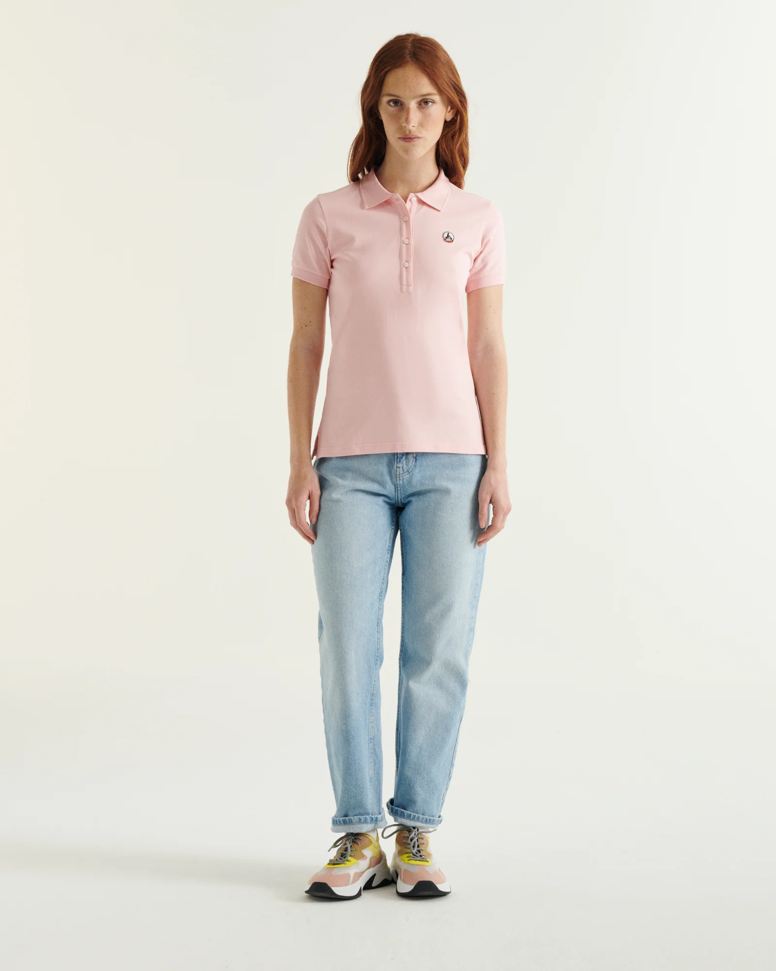 Polo shirt in organic cotton White Franca