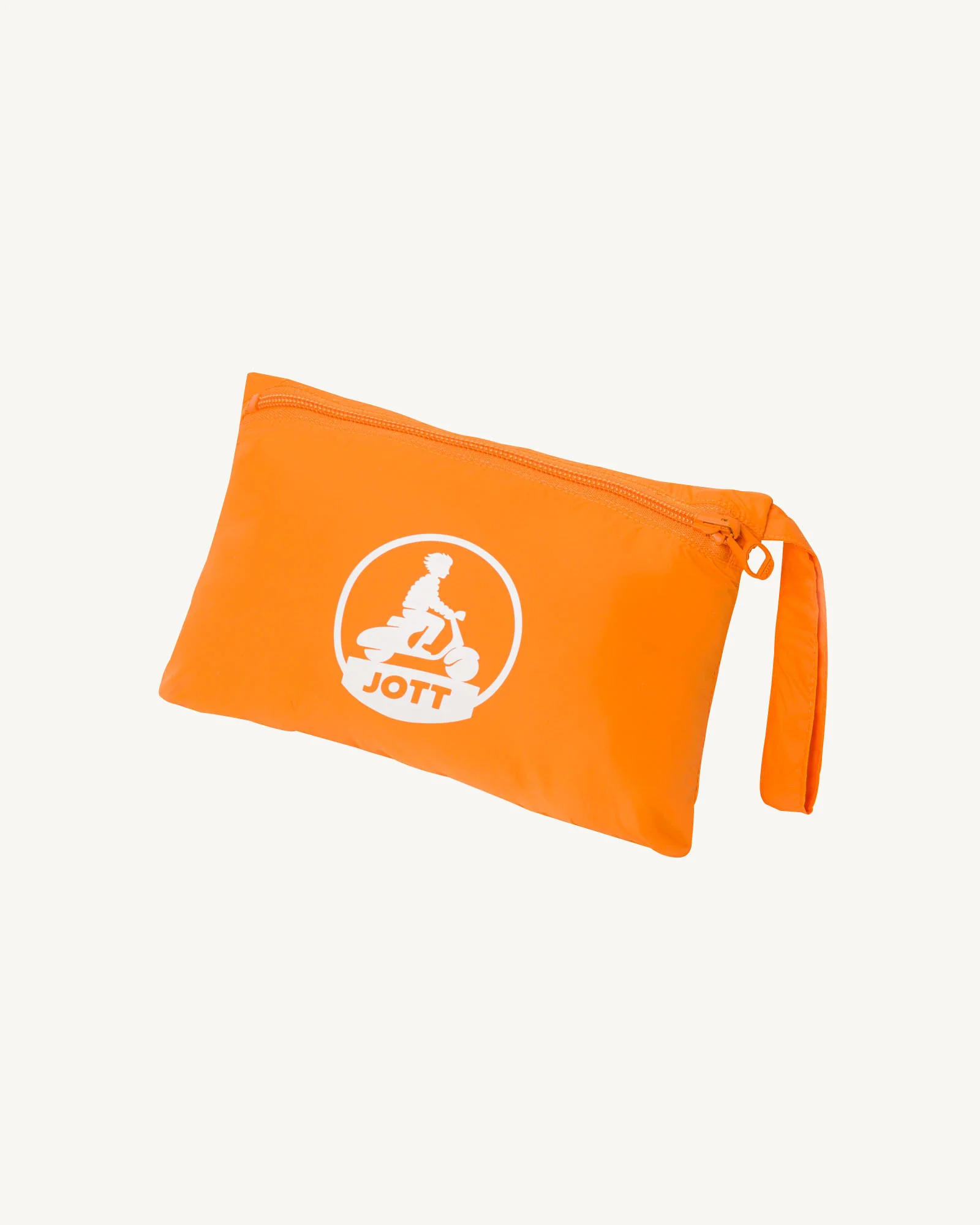 Long hooded raincoat packable Black Oban