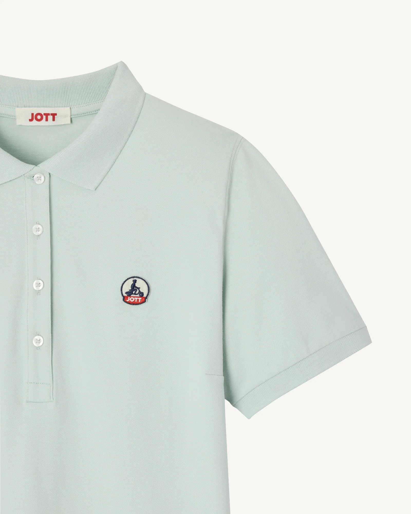 Polo dress in organic cotton White Palma