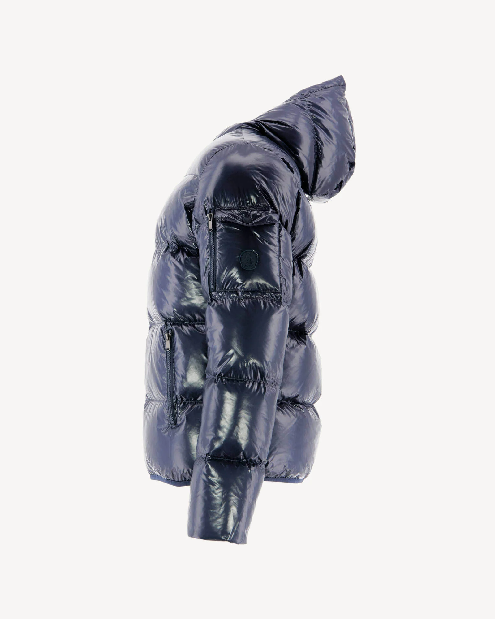 Down jacket Grand Froid hoodie lacquered Navy Java