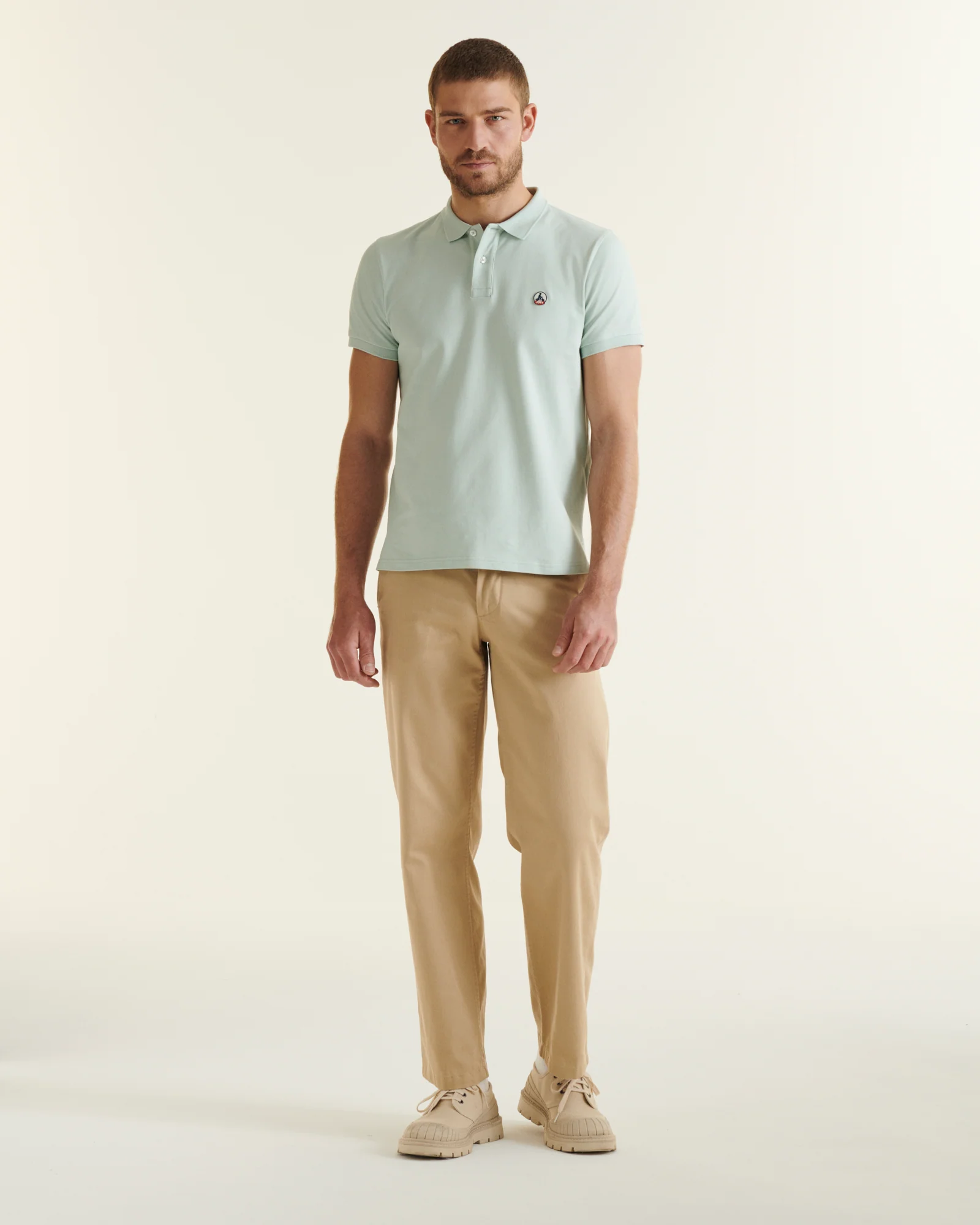 Polo shirt in organic cotton White Marbella
