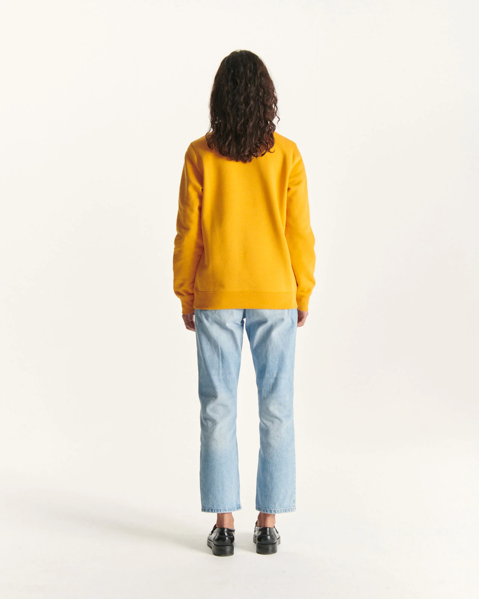 Sweatshirt in organic cotton Ochre orange Elvas