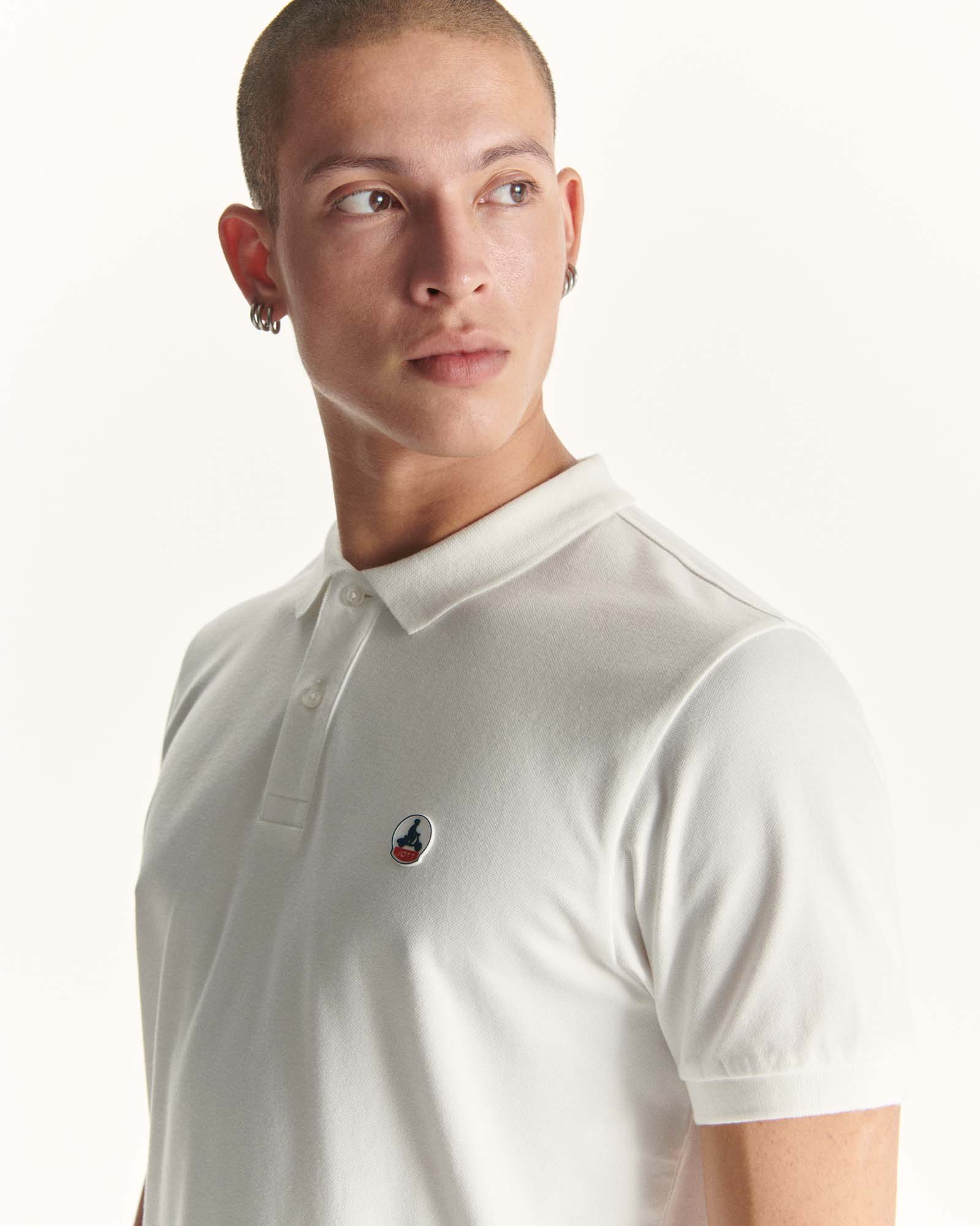 Organic cotton polo shirt Black Marbella