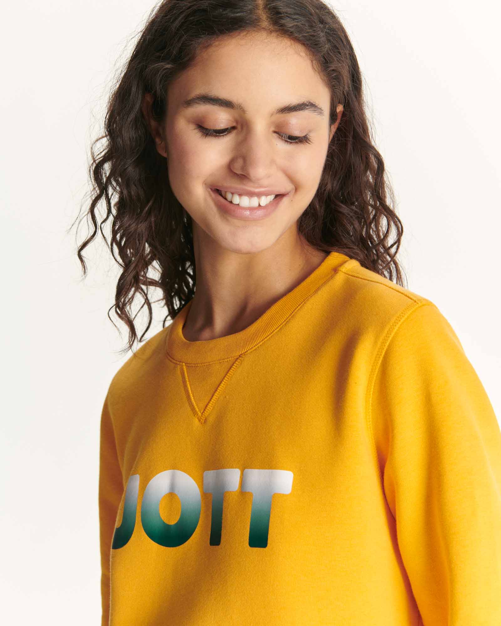 Sweatshirt in organic cotton Ochre orange Elvas