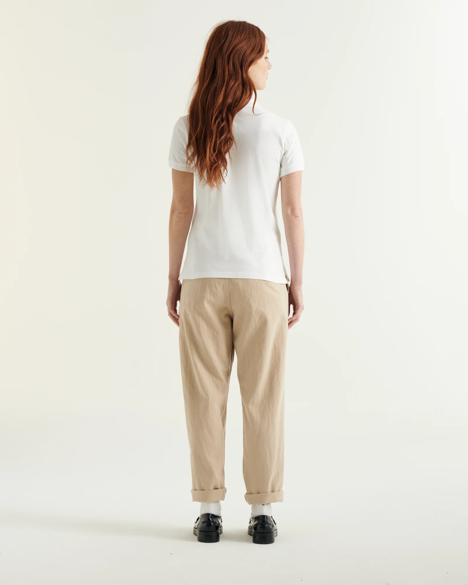 Polo shirt in organic cotton White Franca