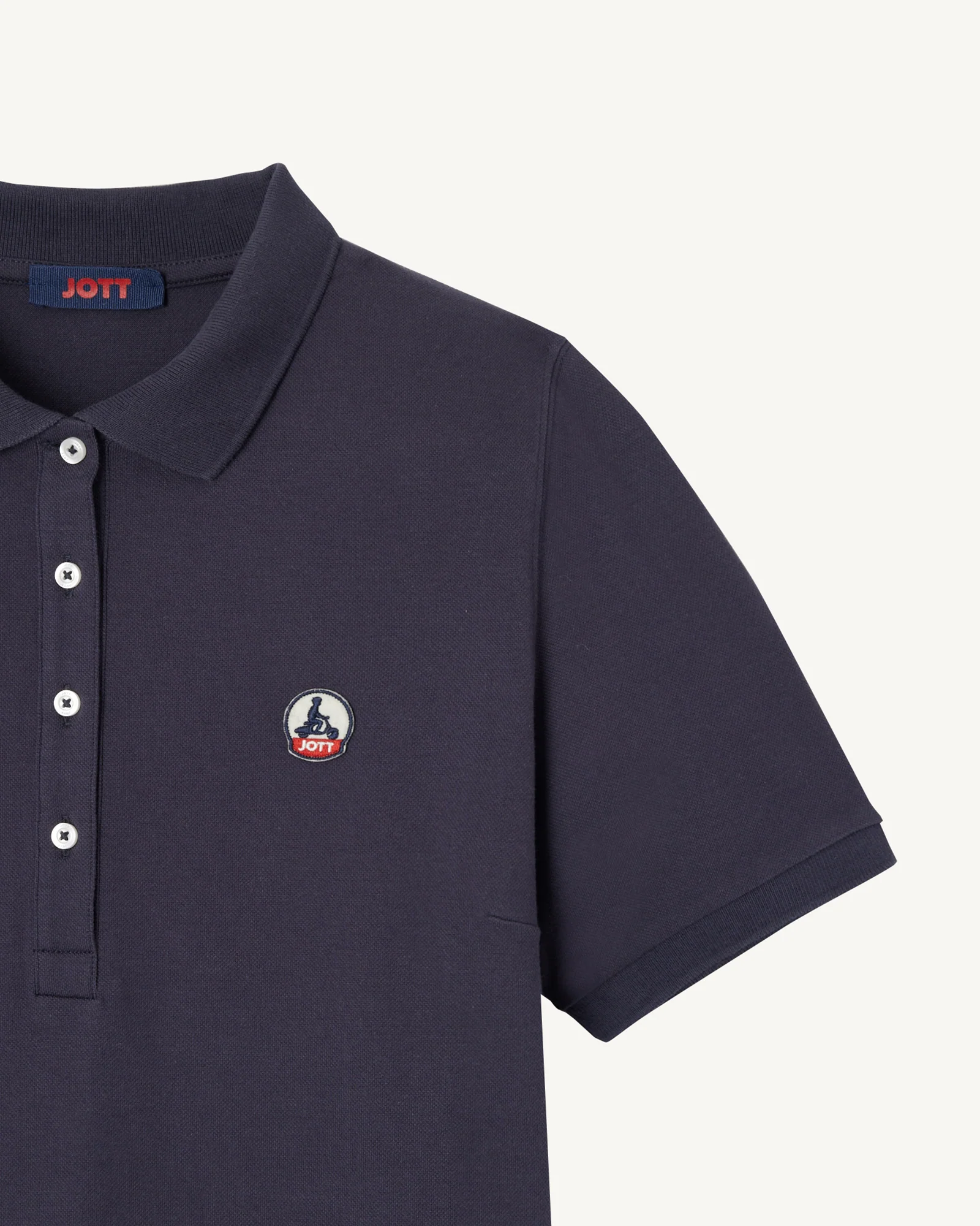 Polo dress in organic cotton White Palma