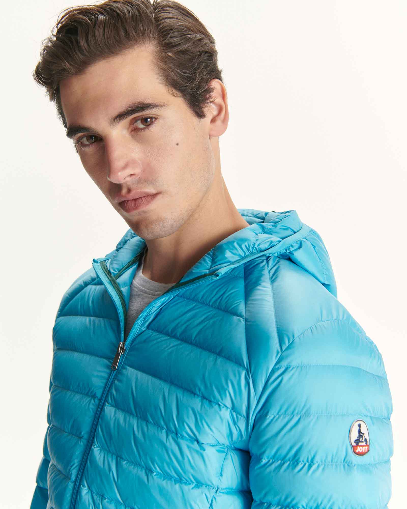 Light hooded puffer jacket Red Nico