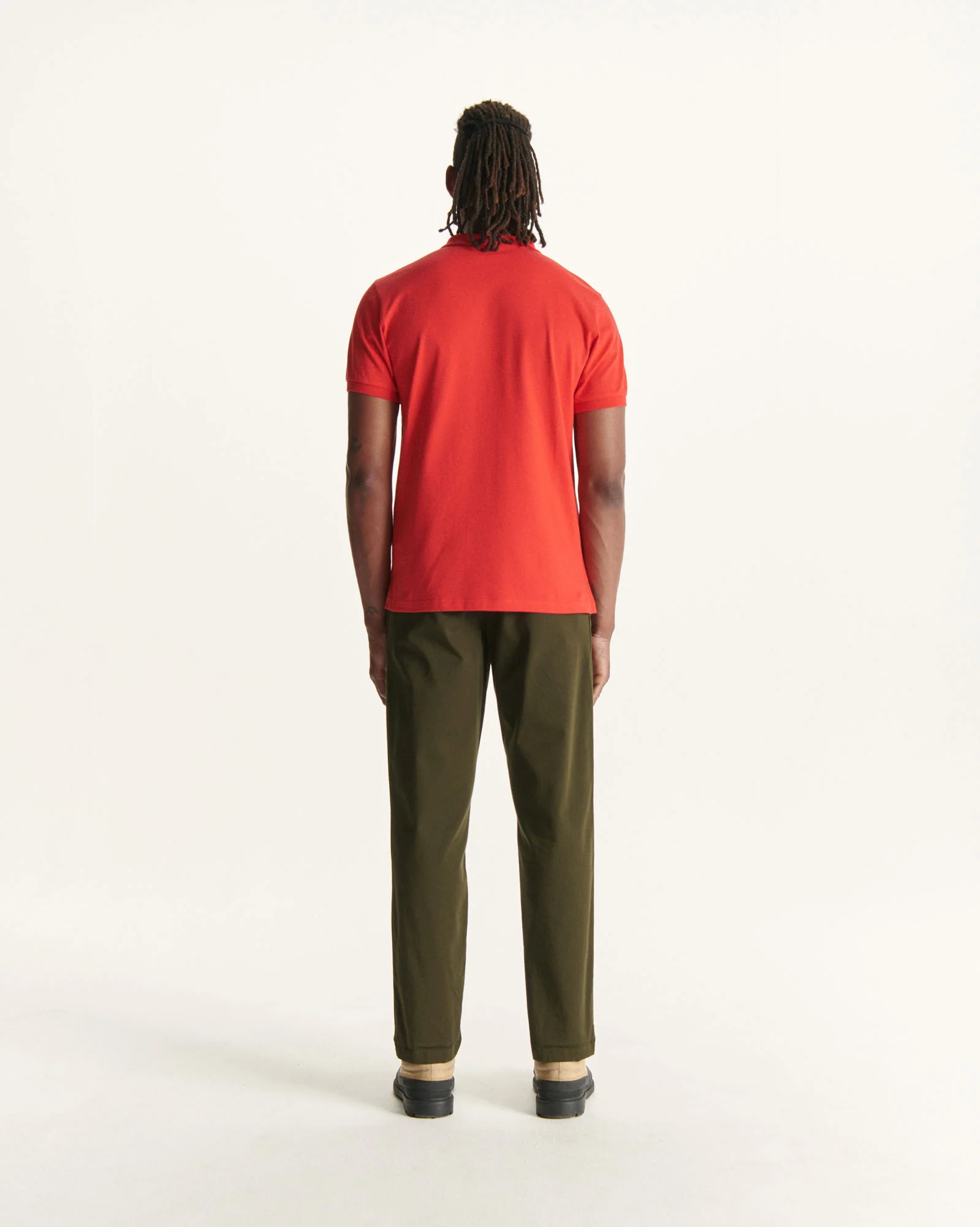 Organic cotton polo shirt Black Marbella