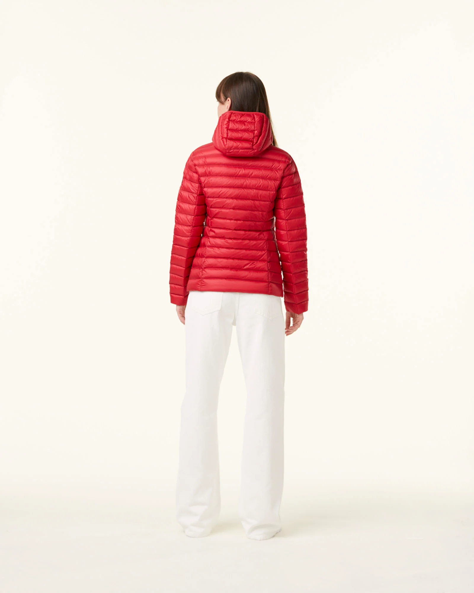 Down jacket light Celadon green Cloe hoodie