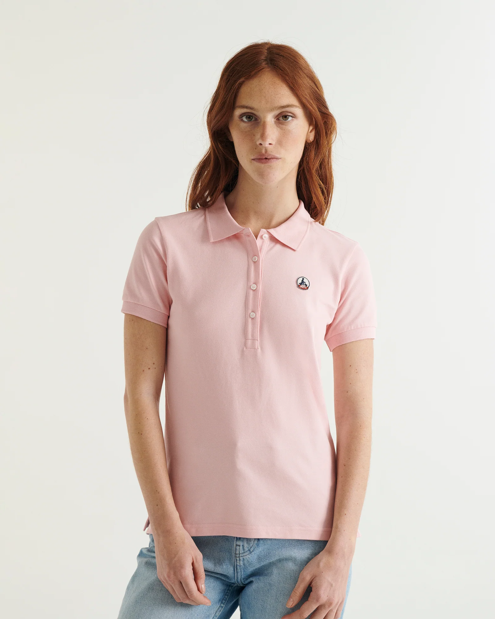 Polo shirt in organic cotton White Franca