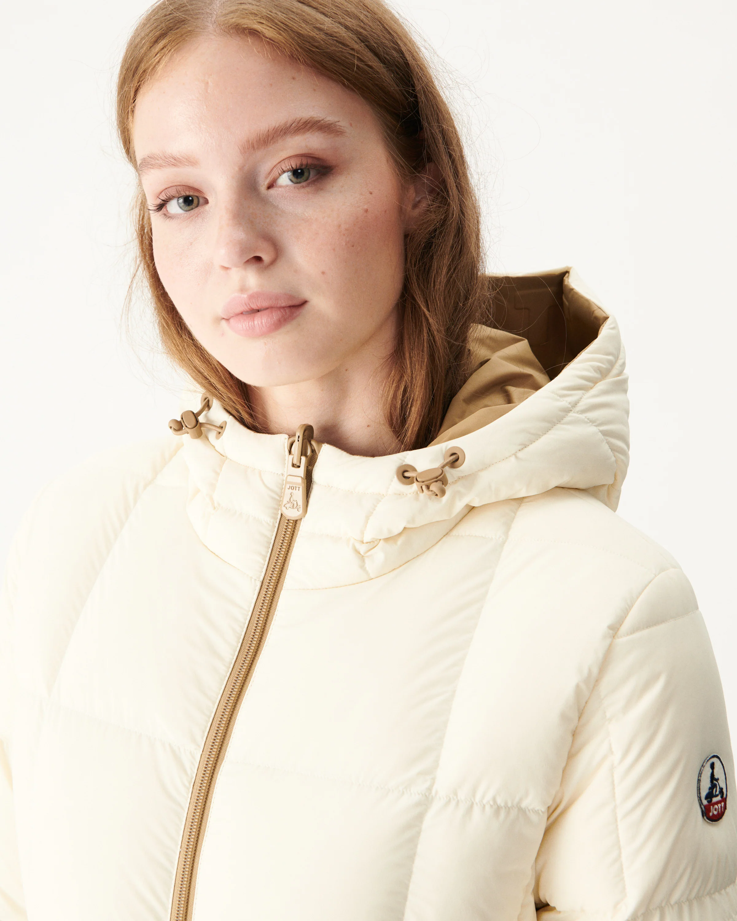 Reversible Great Cold Down Jacket Beige/Ecru Victoria