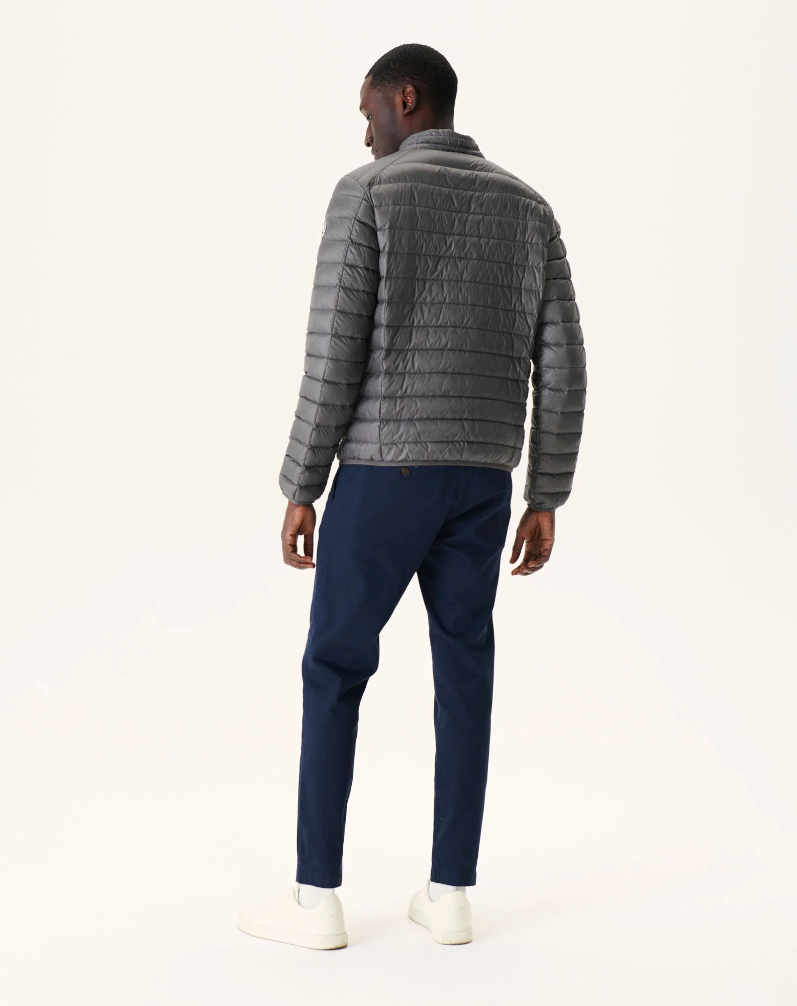 Light down jacket Denim blue Mat