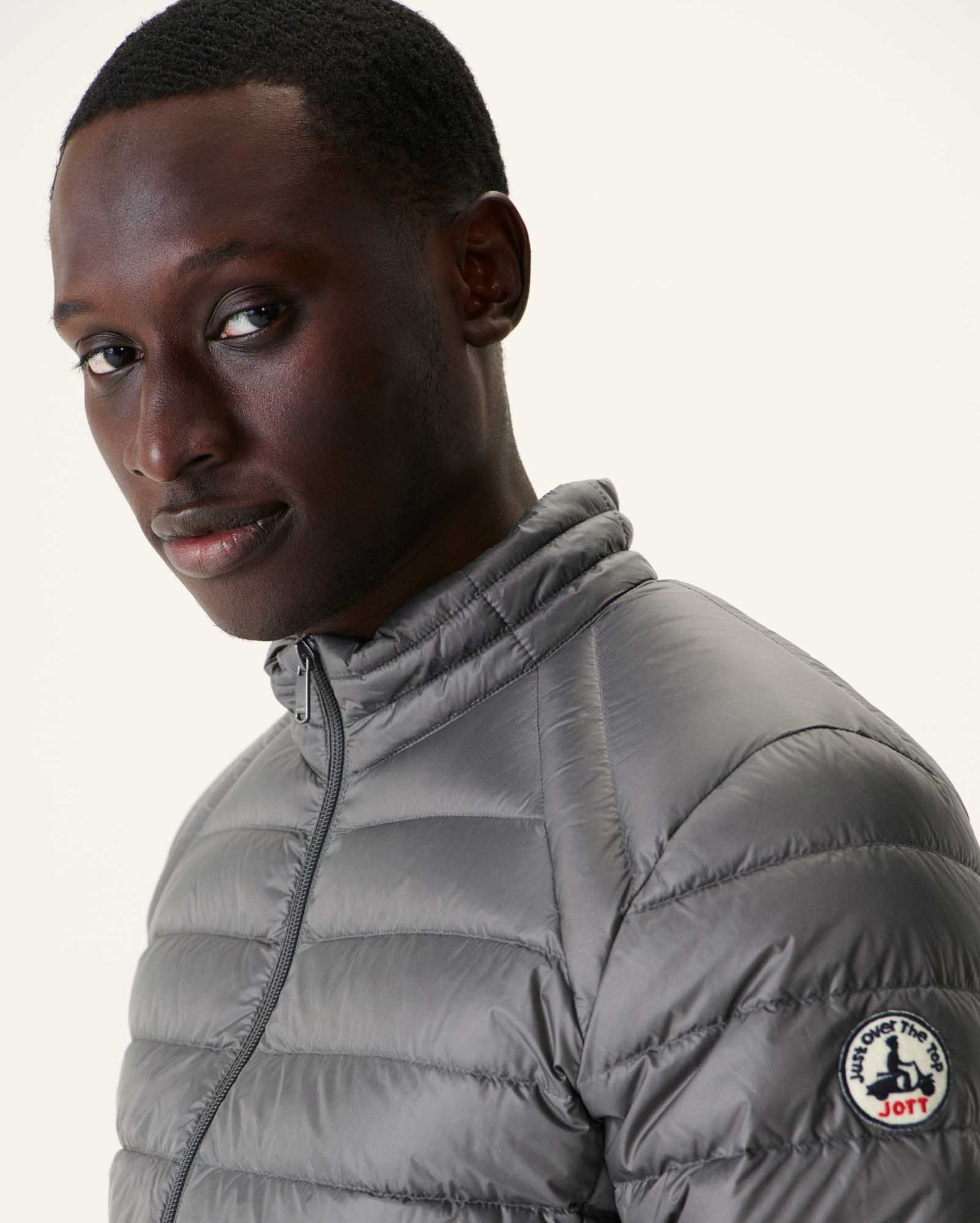 Light down jacket Denim blue Mat