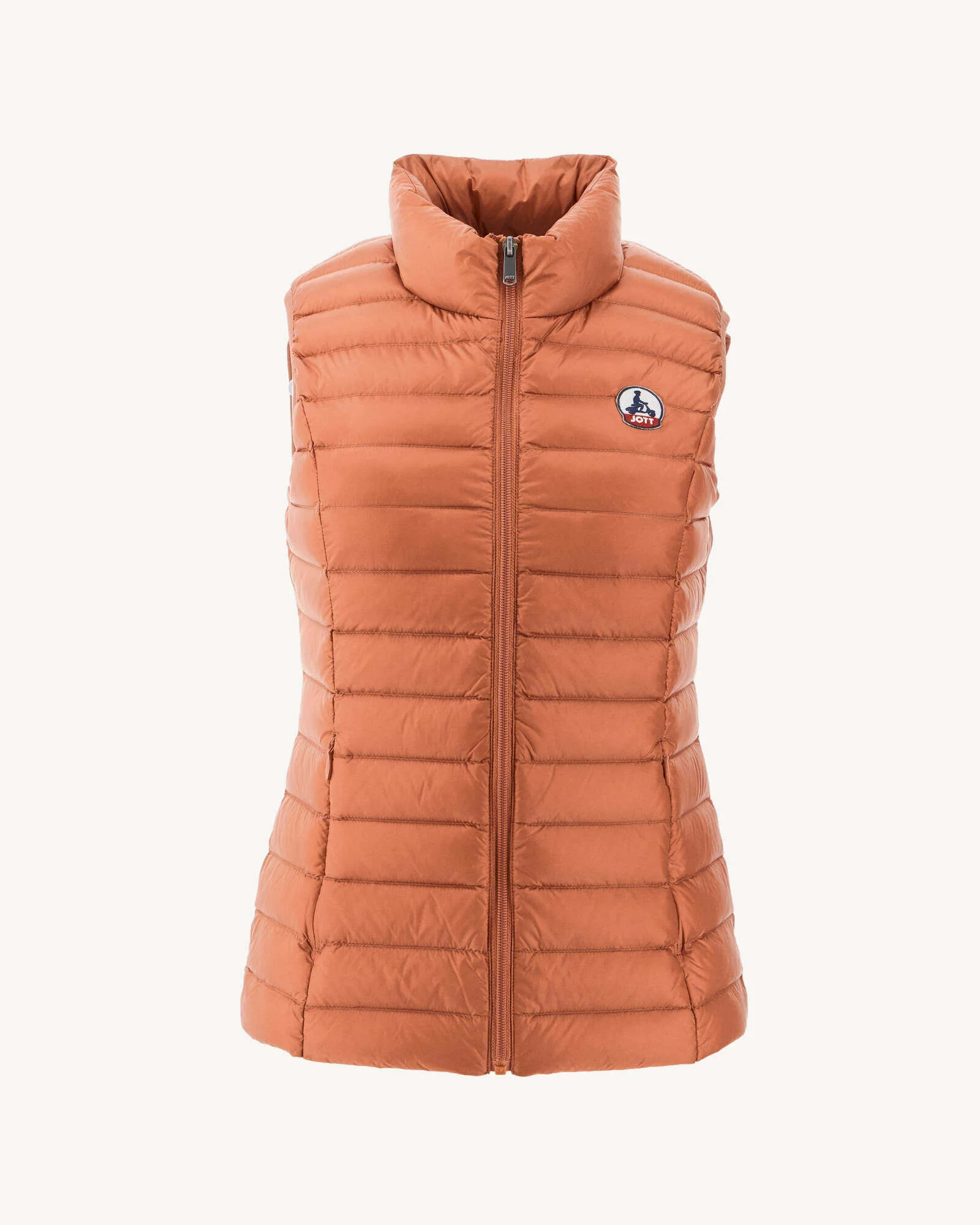 Down jacket light sleeveless Peach Pink Seda