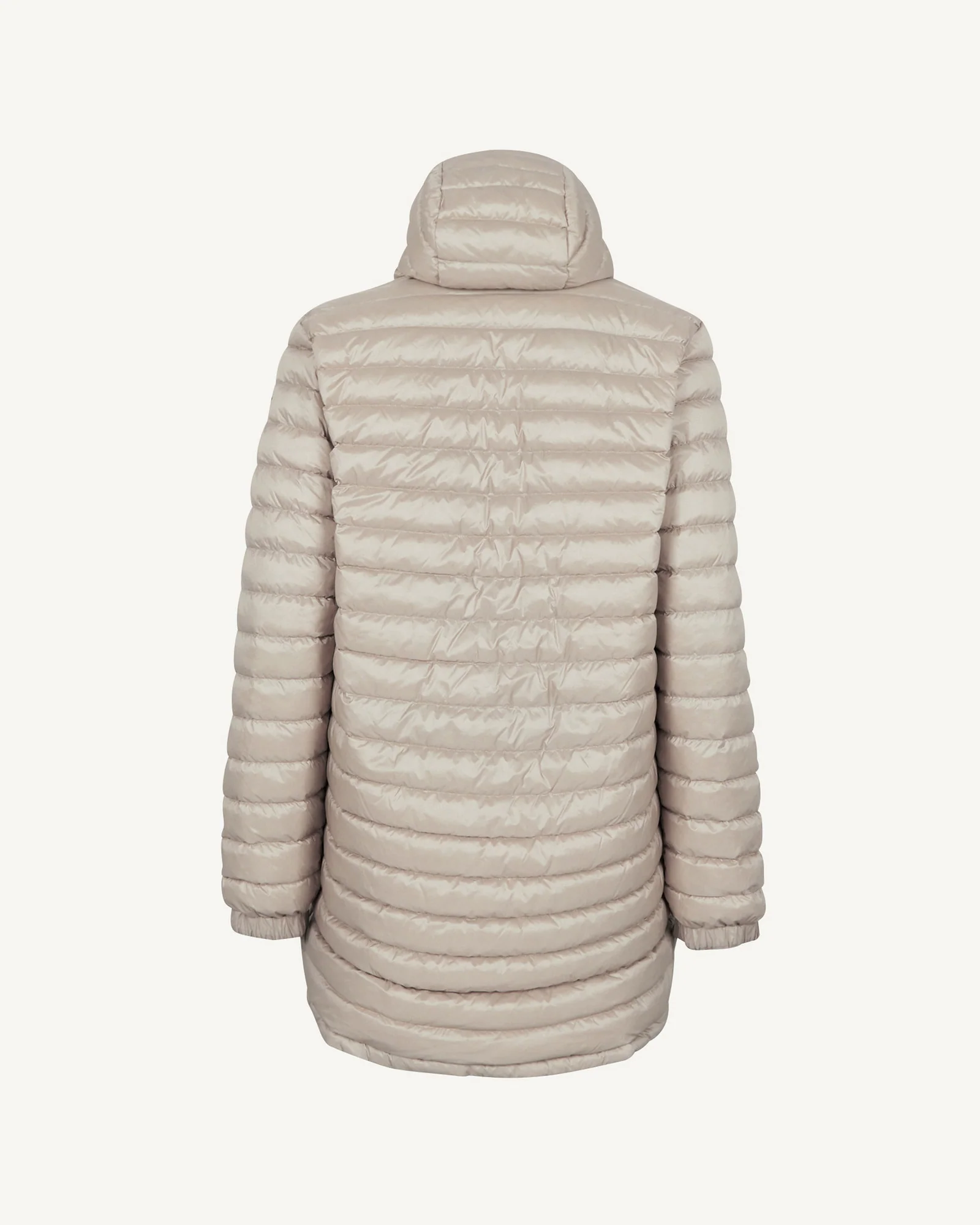 Down jacket long reversible hooded Army/Beige Amsterdam 2.0