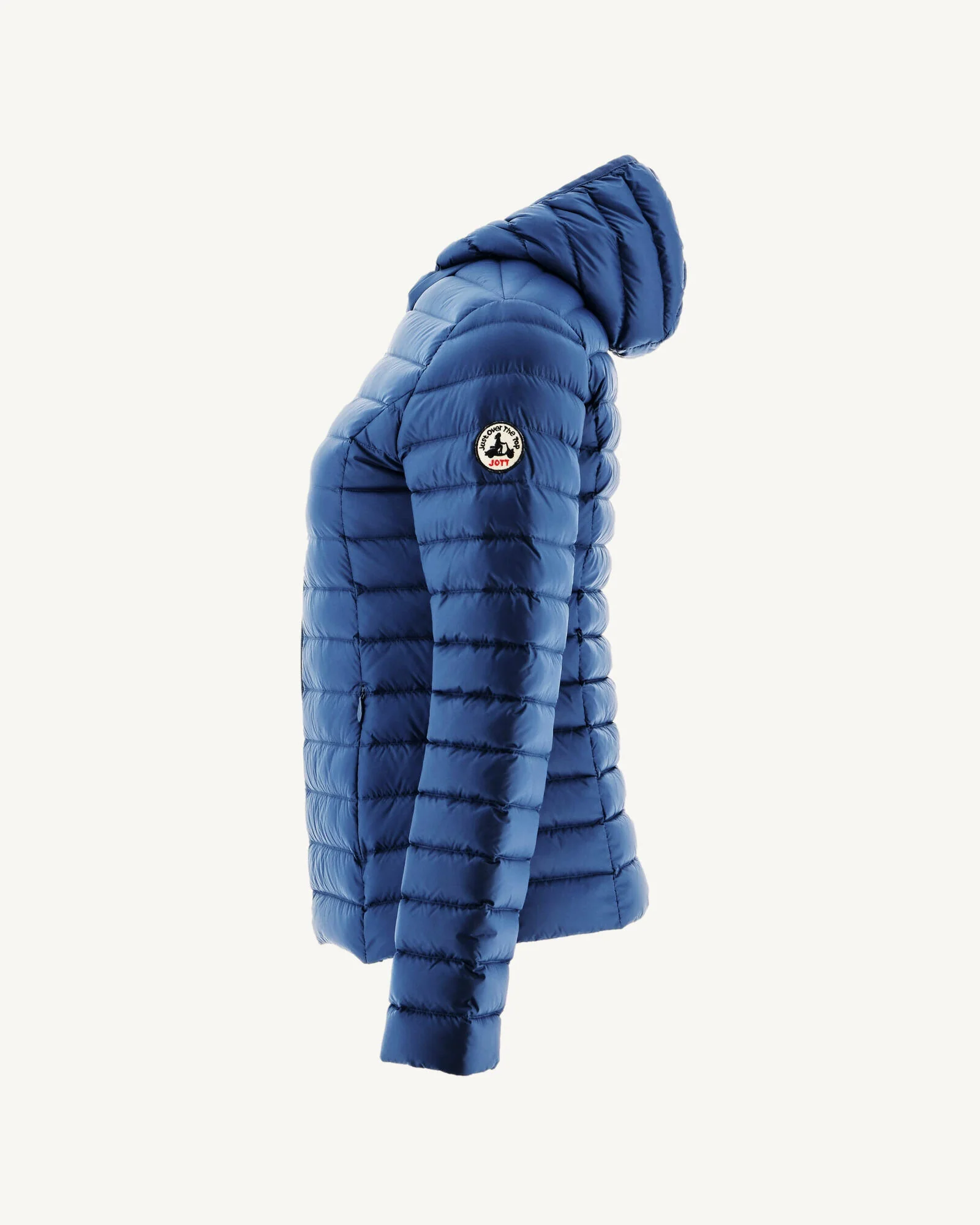 Down jacket light Celadon green Cloe hoodie