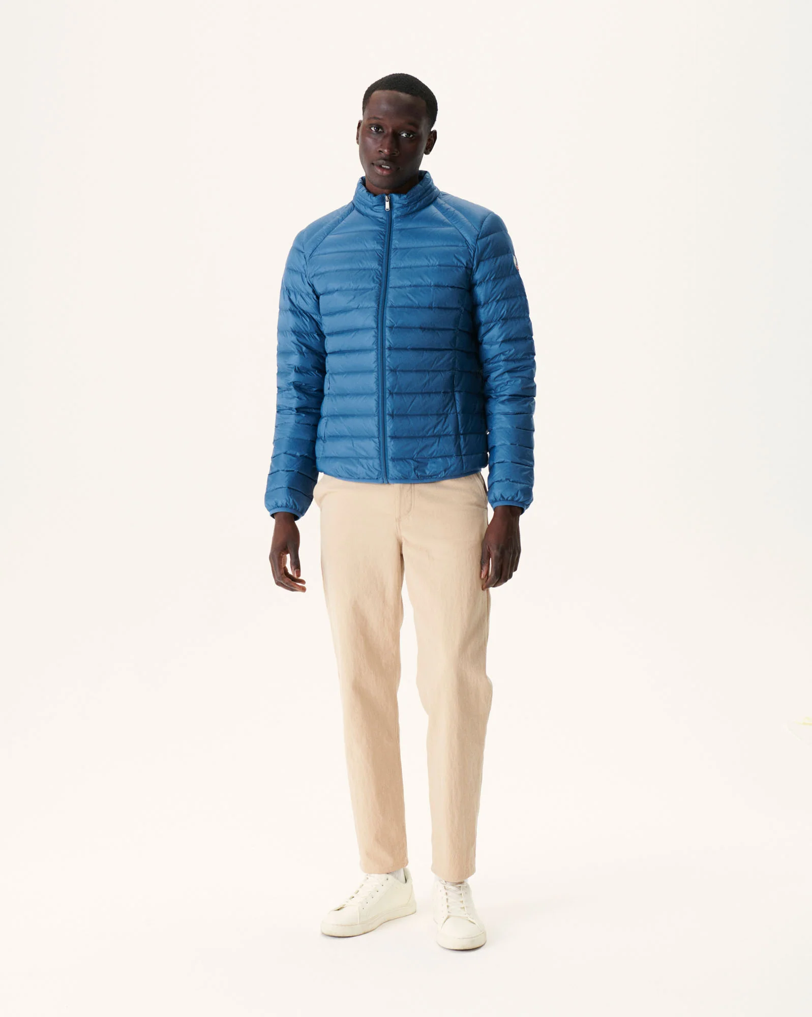 Light down jacket Denim blue Mat