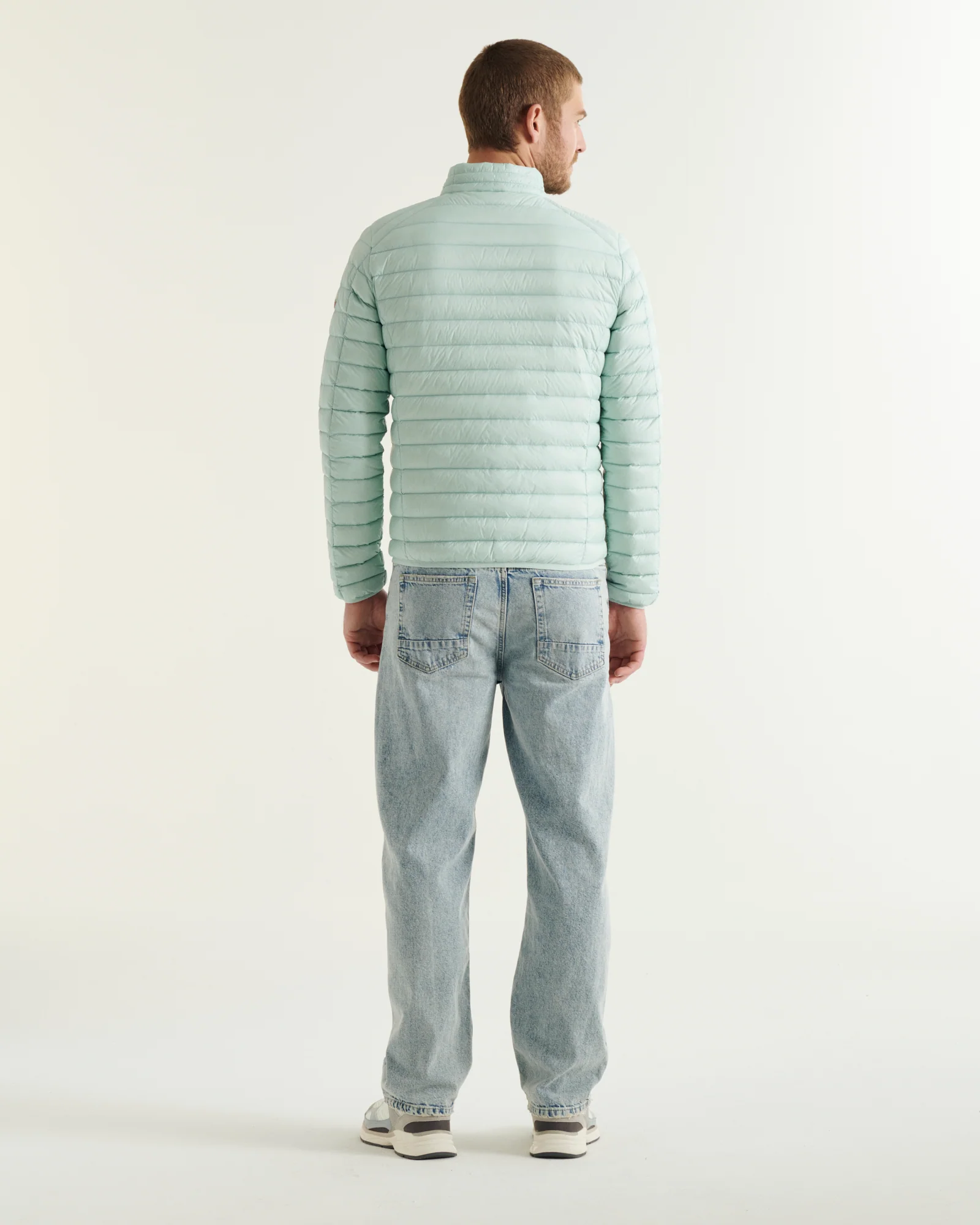 Light down jacket Denim blue Mat