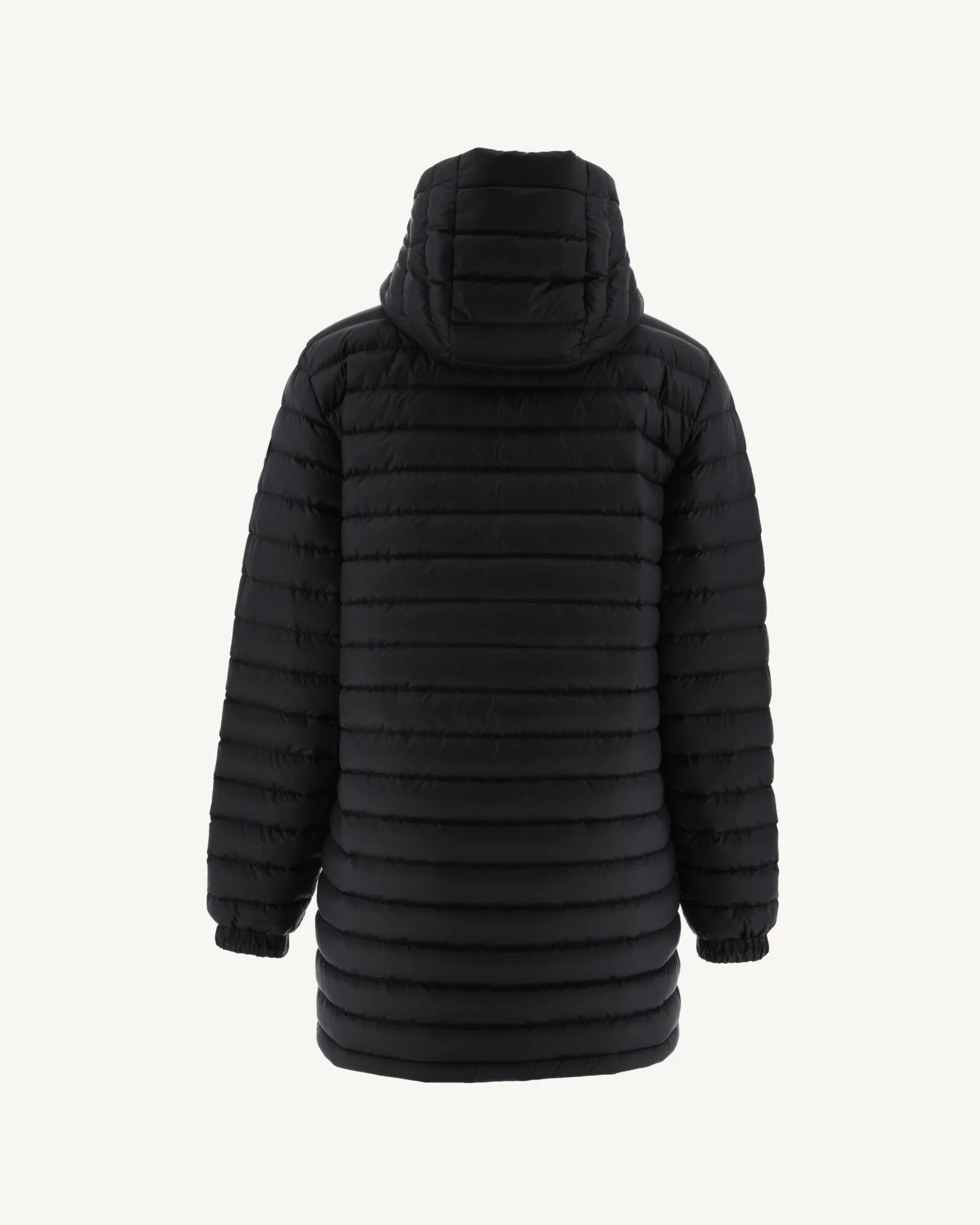 Navy Roma reversible long down jacket