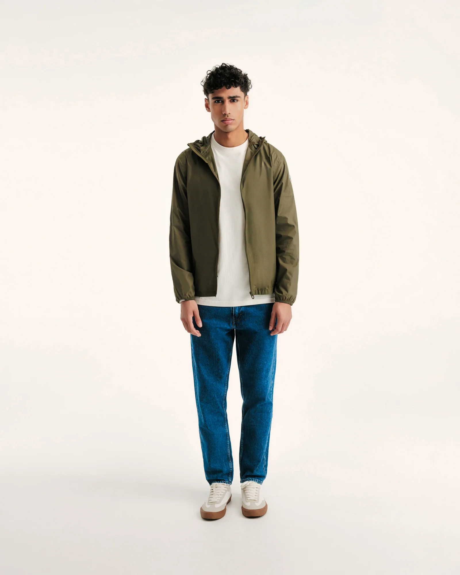 Derry acid green packable raincoat