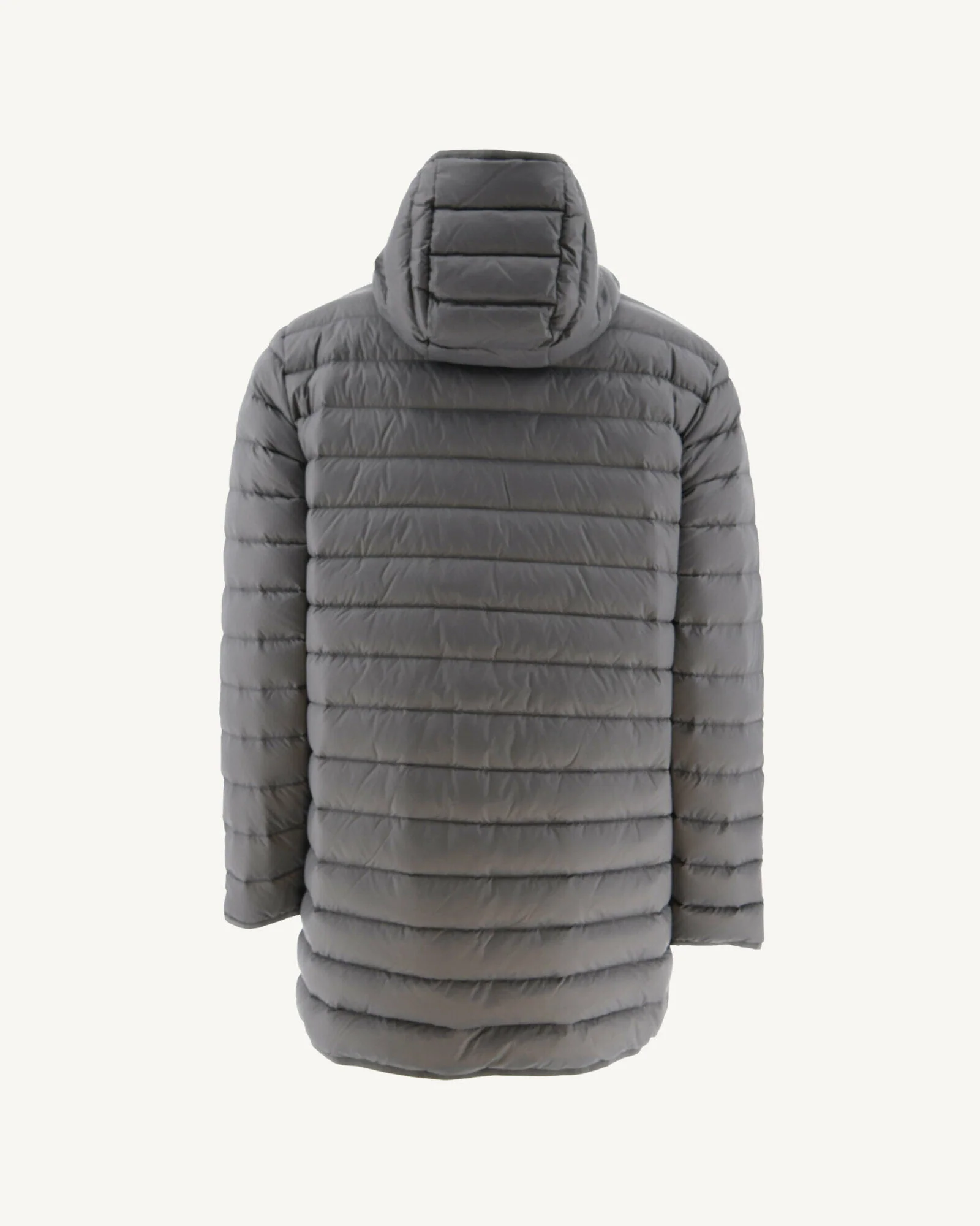 Long Anthracite down jacket Luc