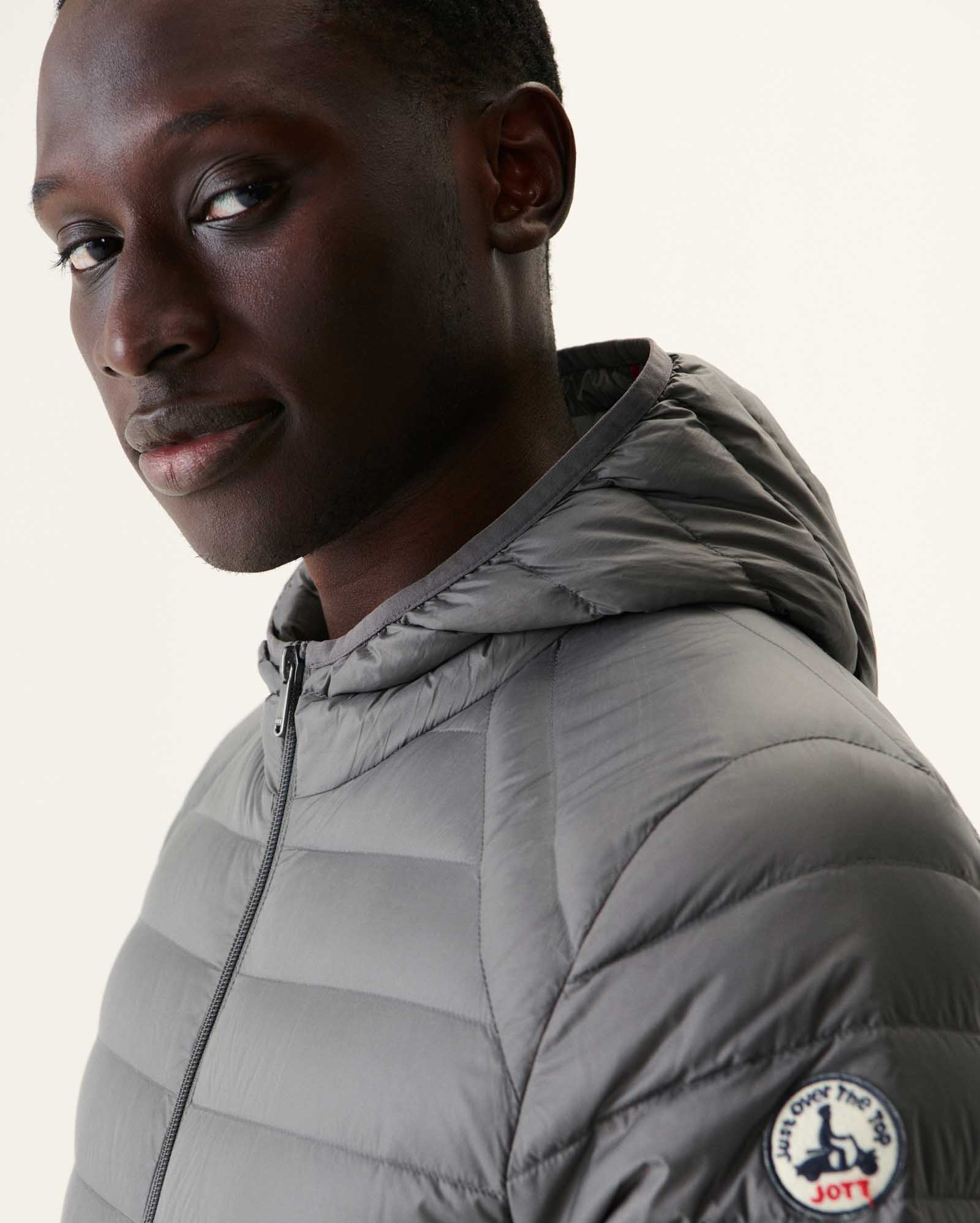 Light hooded puffer jacket Red Nico