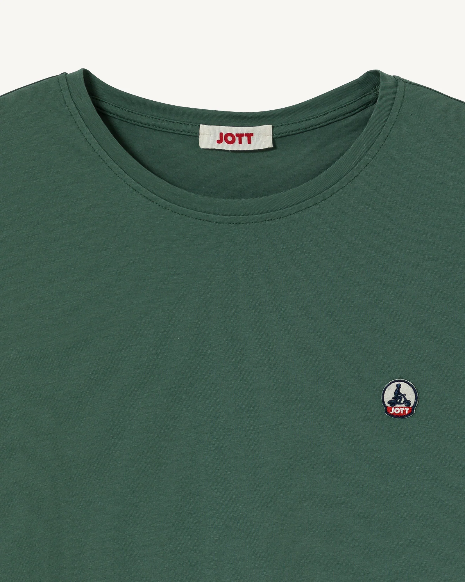 T-shirt in organic cotton Celadon green Pietro