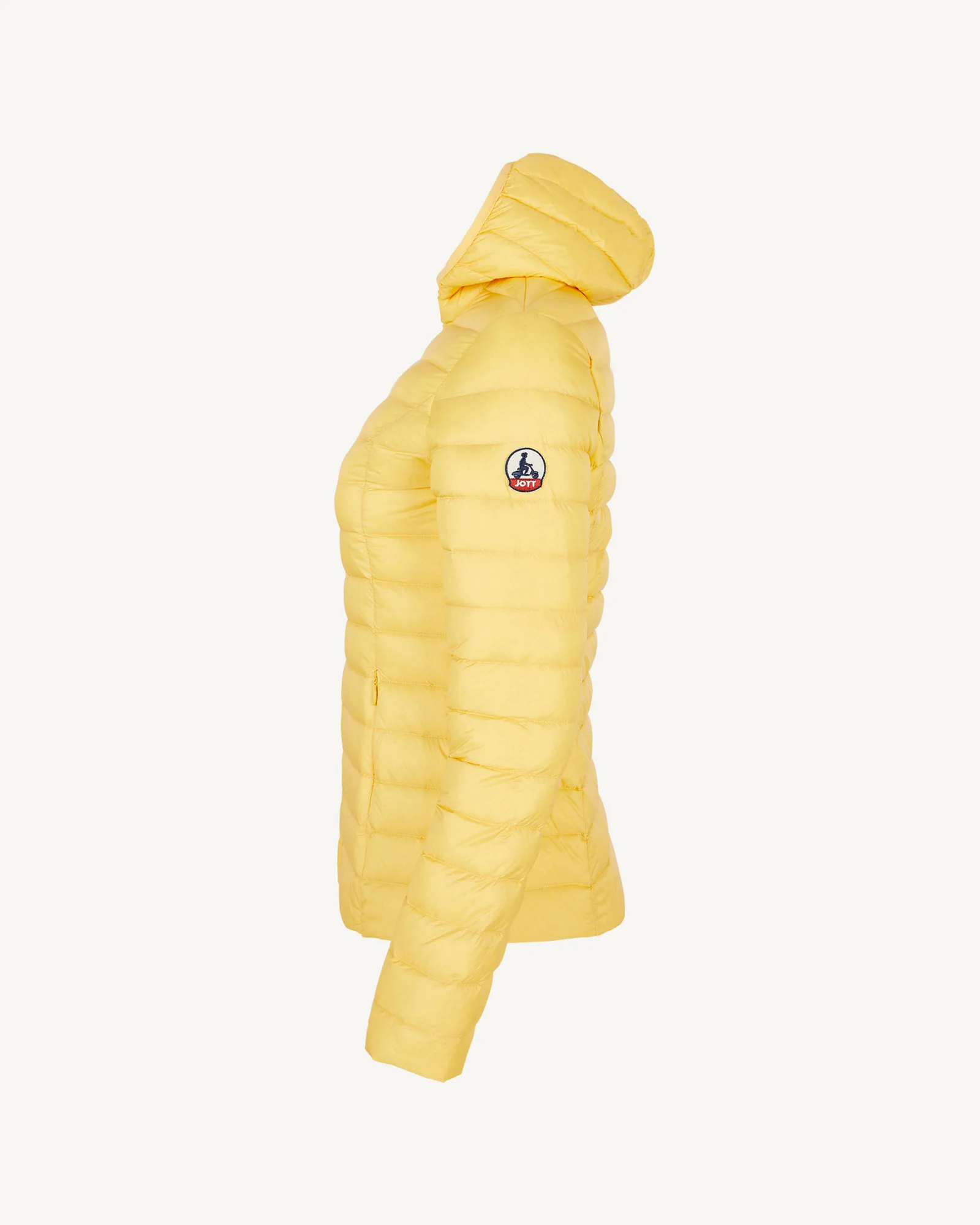 Down jacket light Celadon green Cloe hoodie