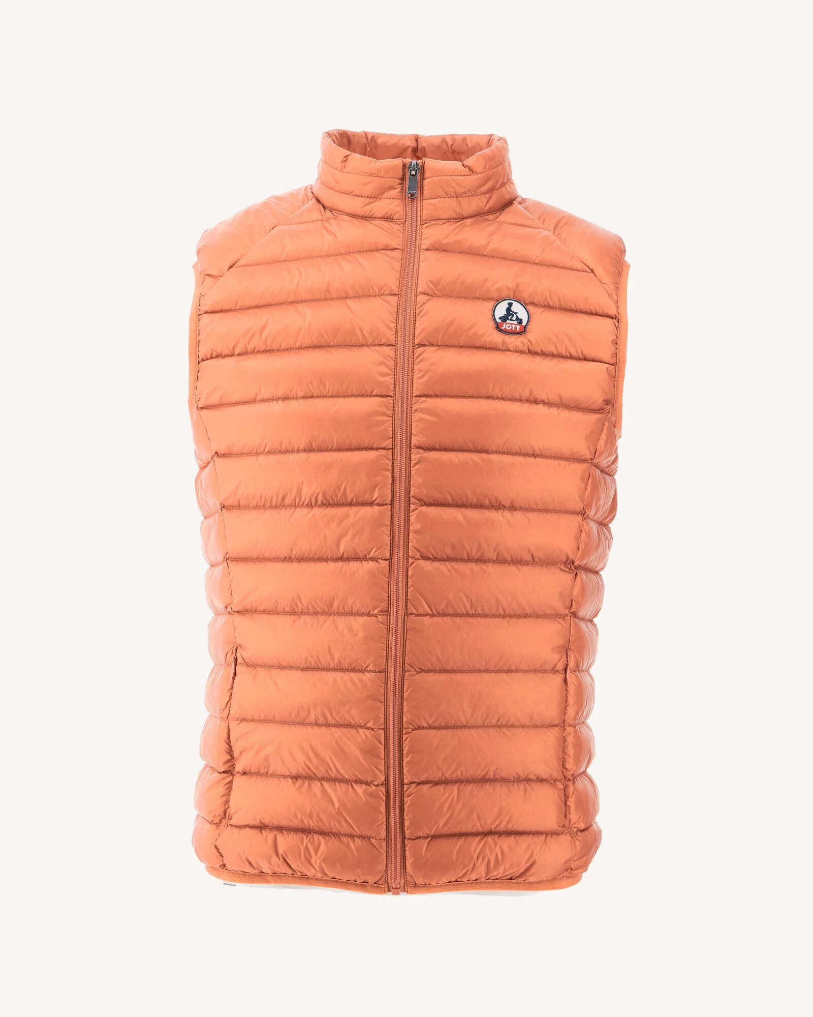 Taupe Sleeveless down jacket Tom