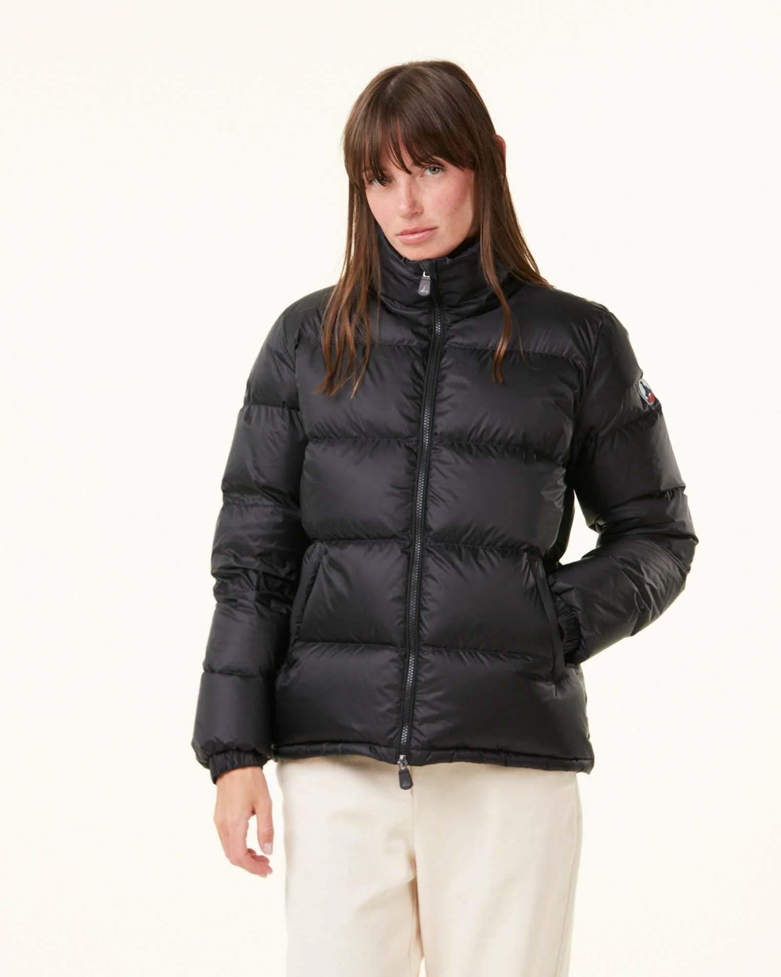 Aubergine Cardiff Great Cold quilted down jacket