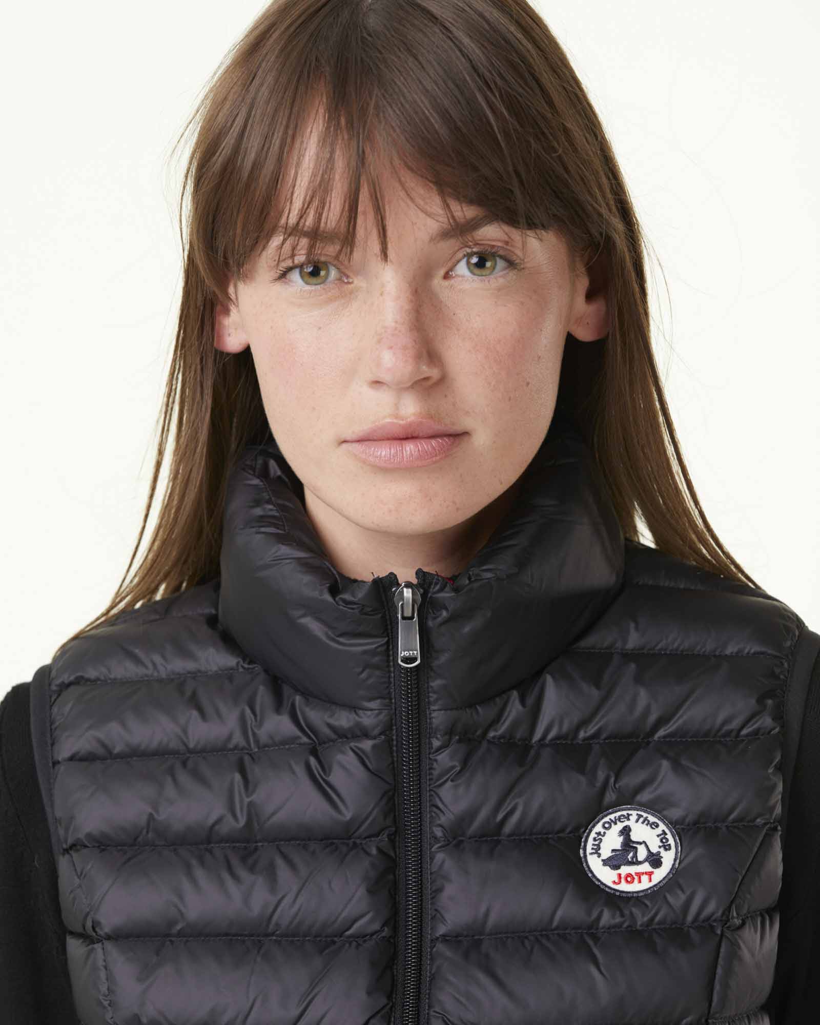 Down jacket light sleeveless Peach Pink Seda