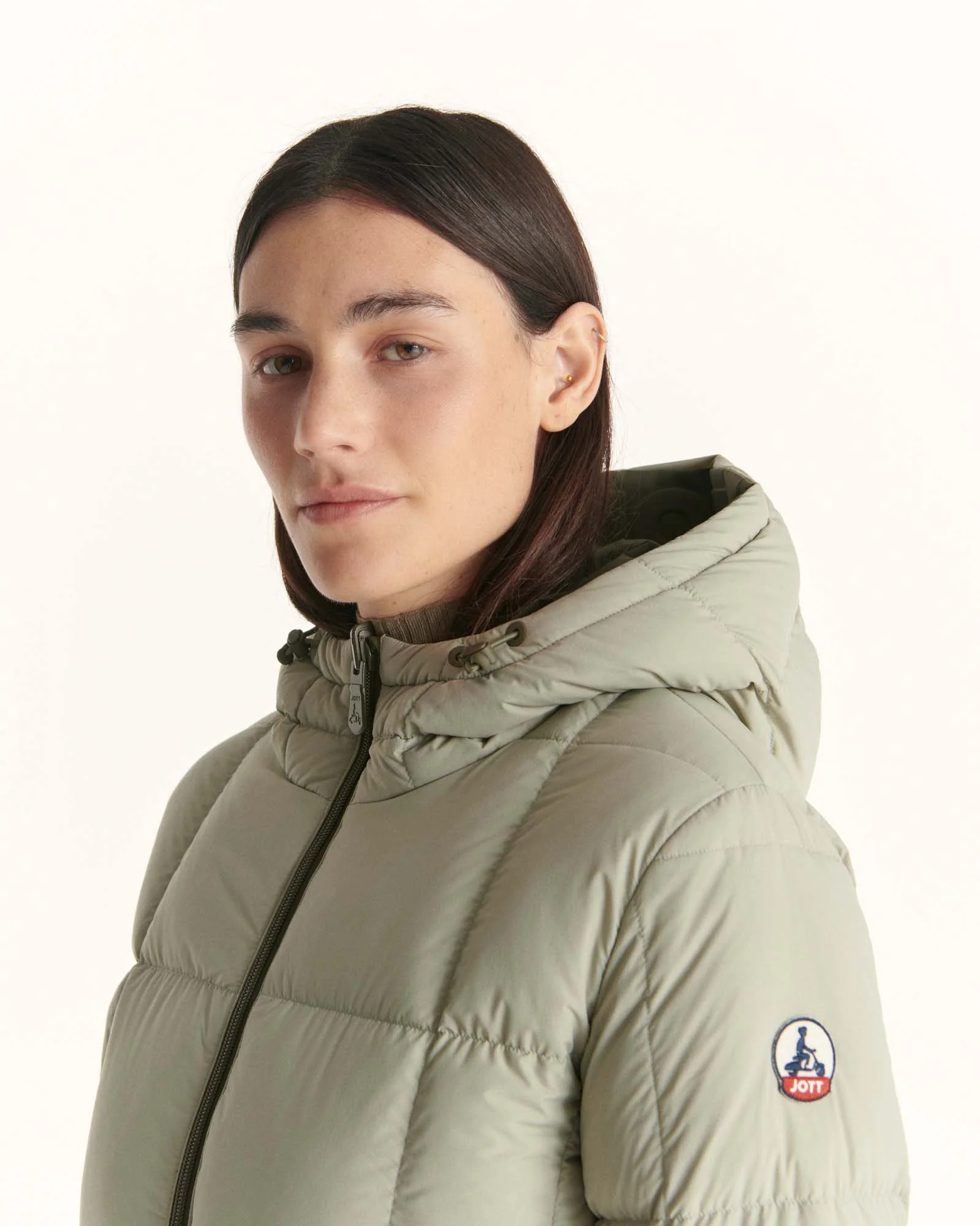 Reversible Great Cold Down Jacket Beige/Ecru Victoria