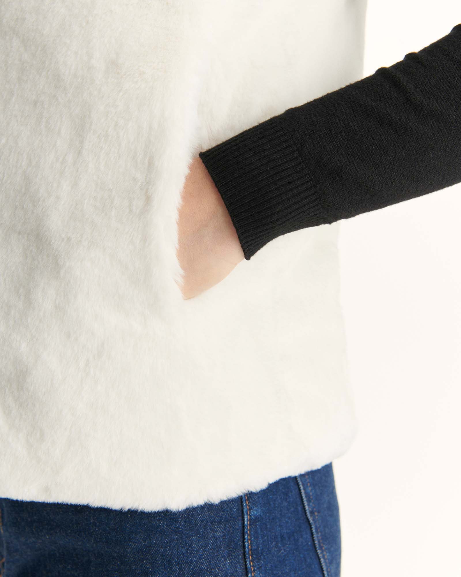 Down jacket with crystals Swarovski®️ sleeveless reversible Grand Froid Taupe Daria