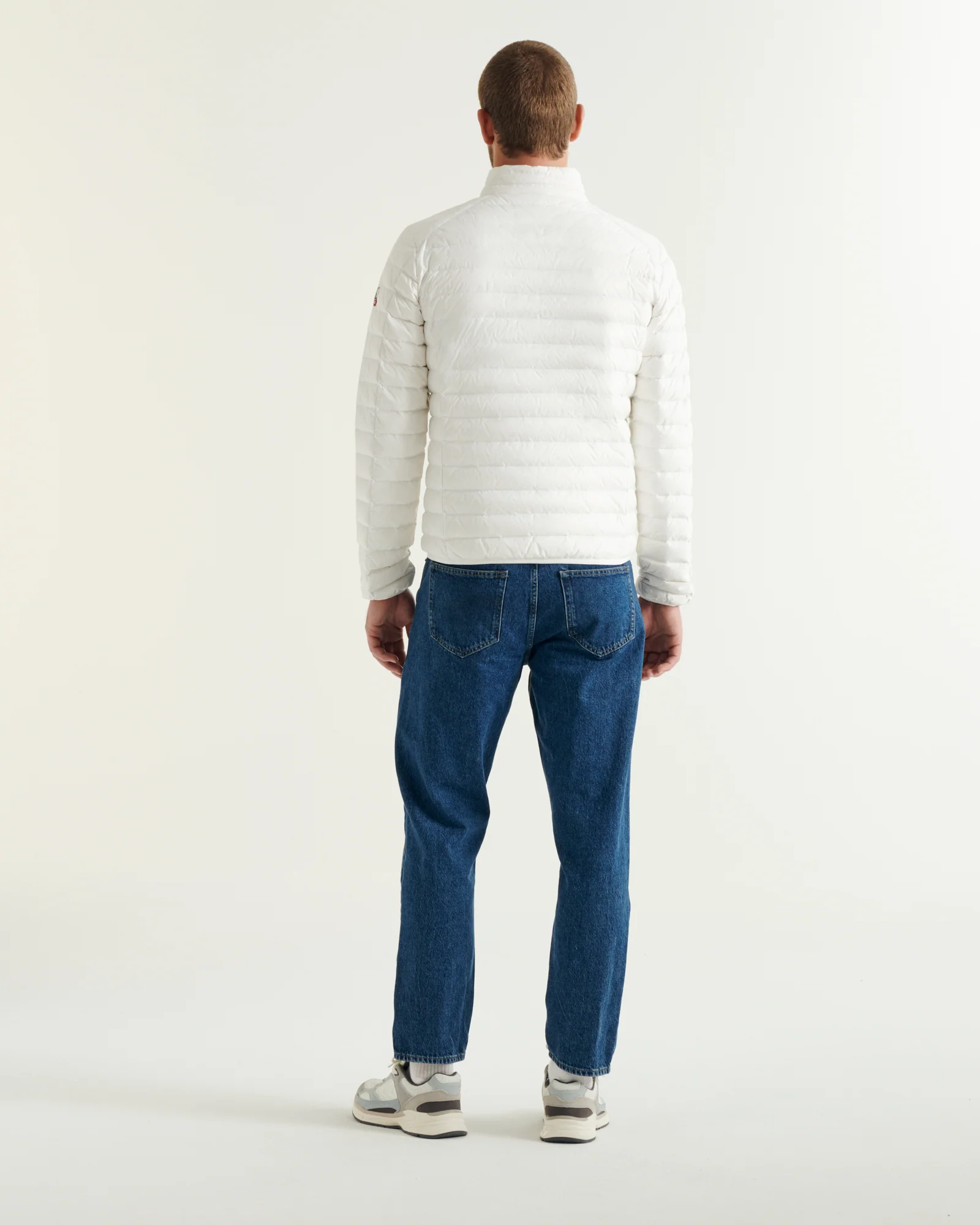 Light down jacket Denim blue Mat