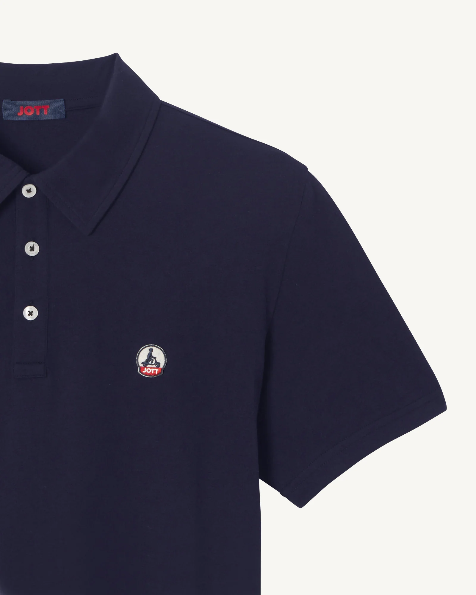 Polo shirt in organic cotton Black Lavan