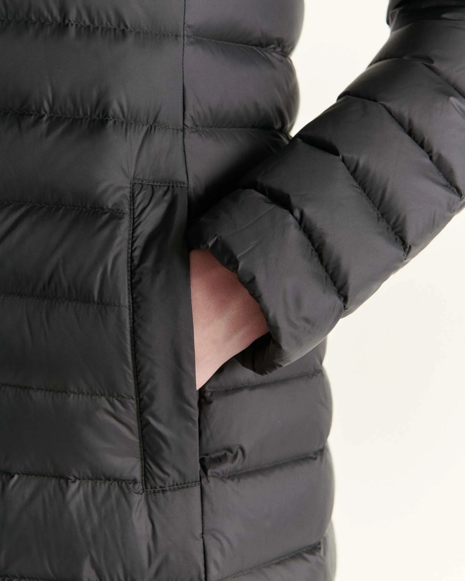 Down jacket long and light Marine Laurie 2.0